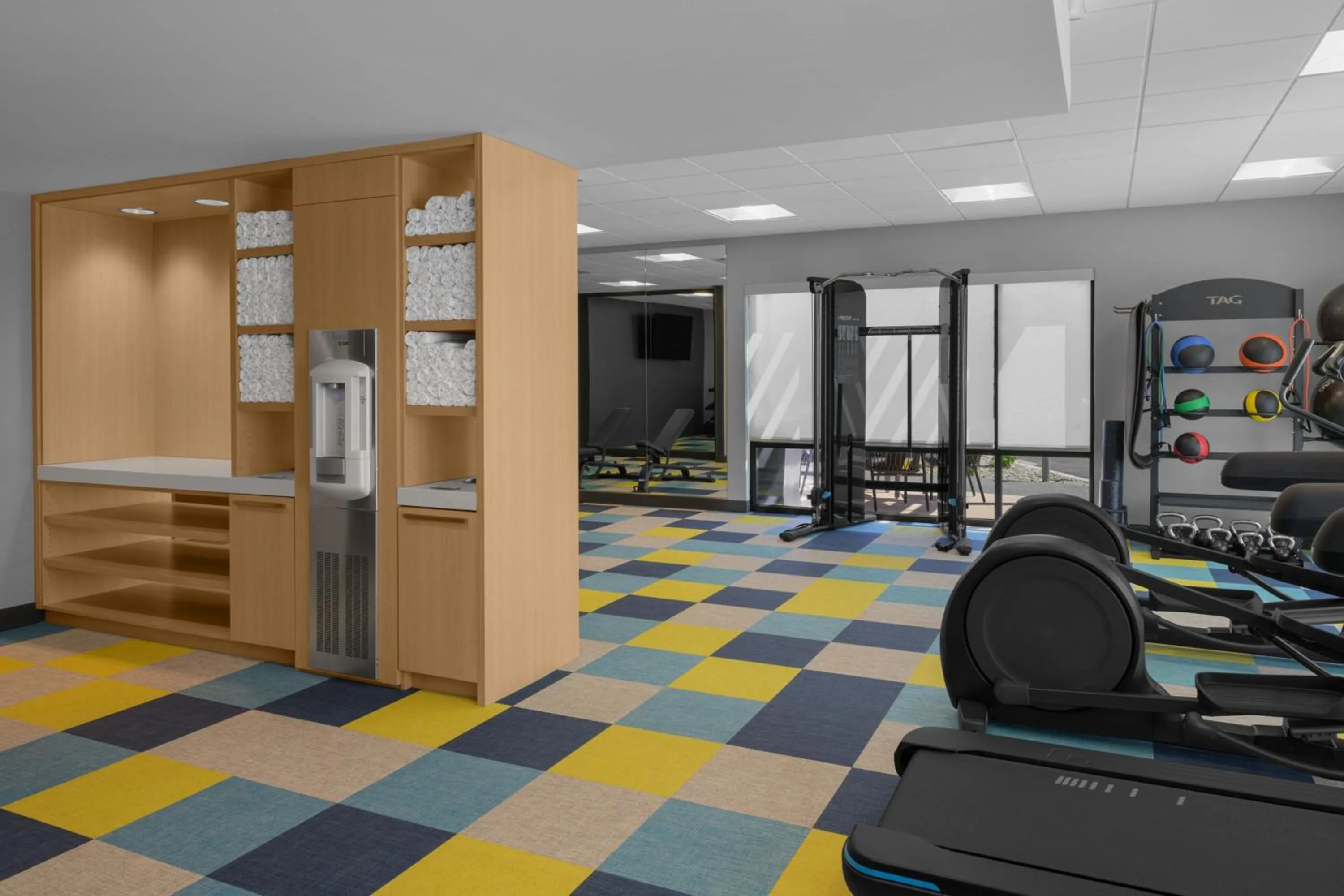Fitness centre/facilities in TownePlace Suites by Marriott Coeur d'Alene
