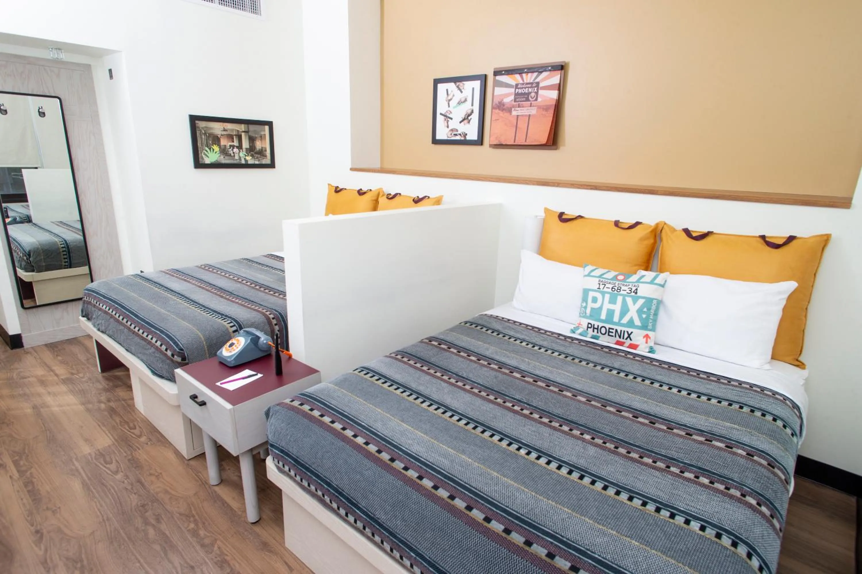Bedroom, Bed in Moxy Phoenix Downtown
