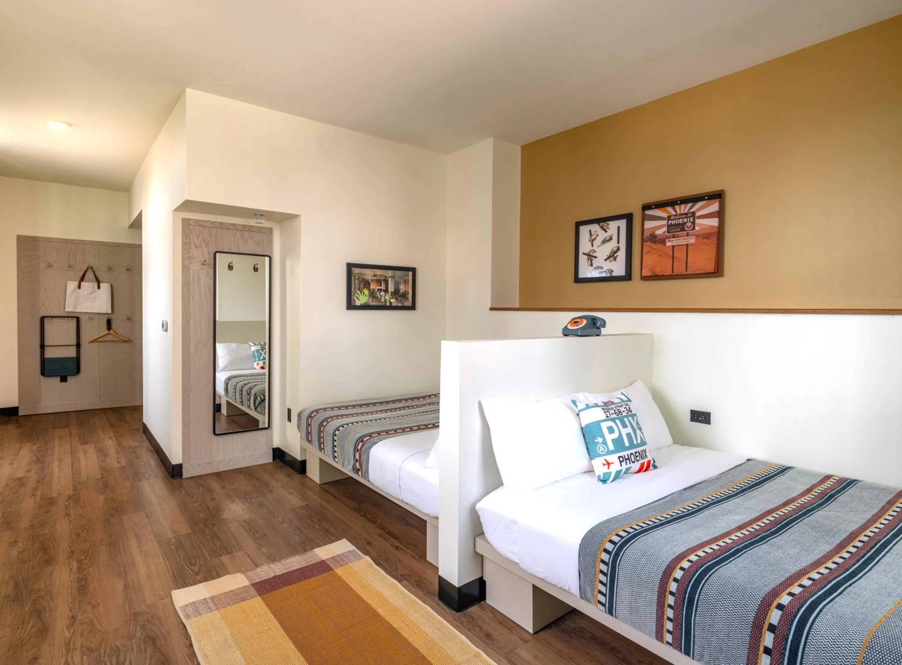 Bed in Moxy Phoenix Downtown