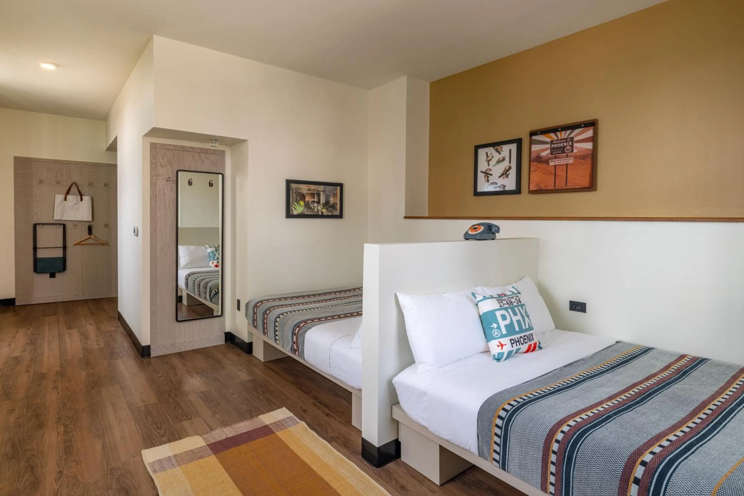 Photo of the whole room, Bed in Moxy Phoenix Downtown