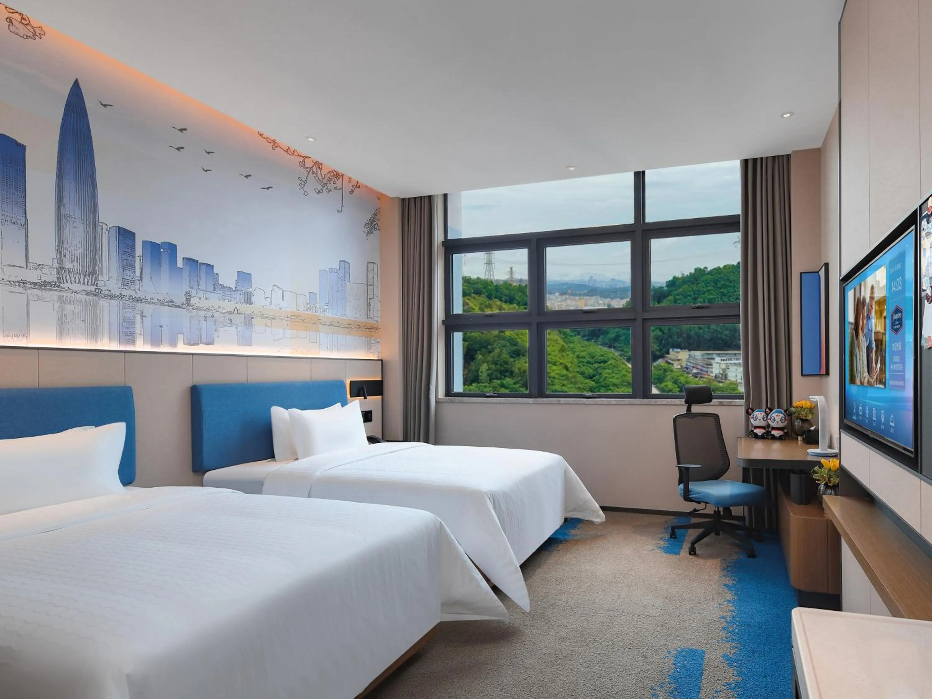 Bed in Hampton by Hilton Shenzhen Yuanshan
