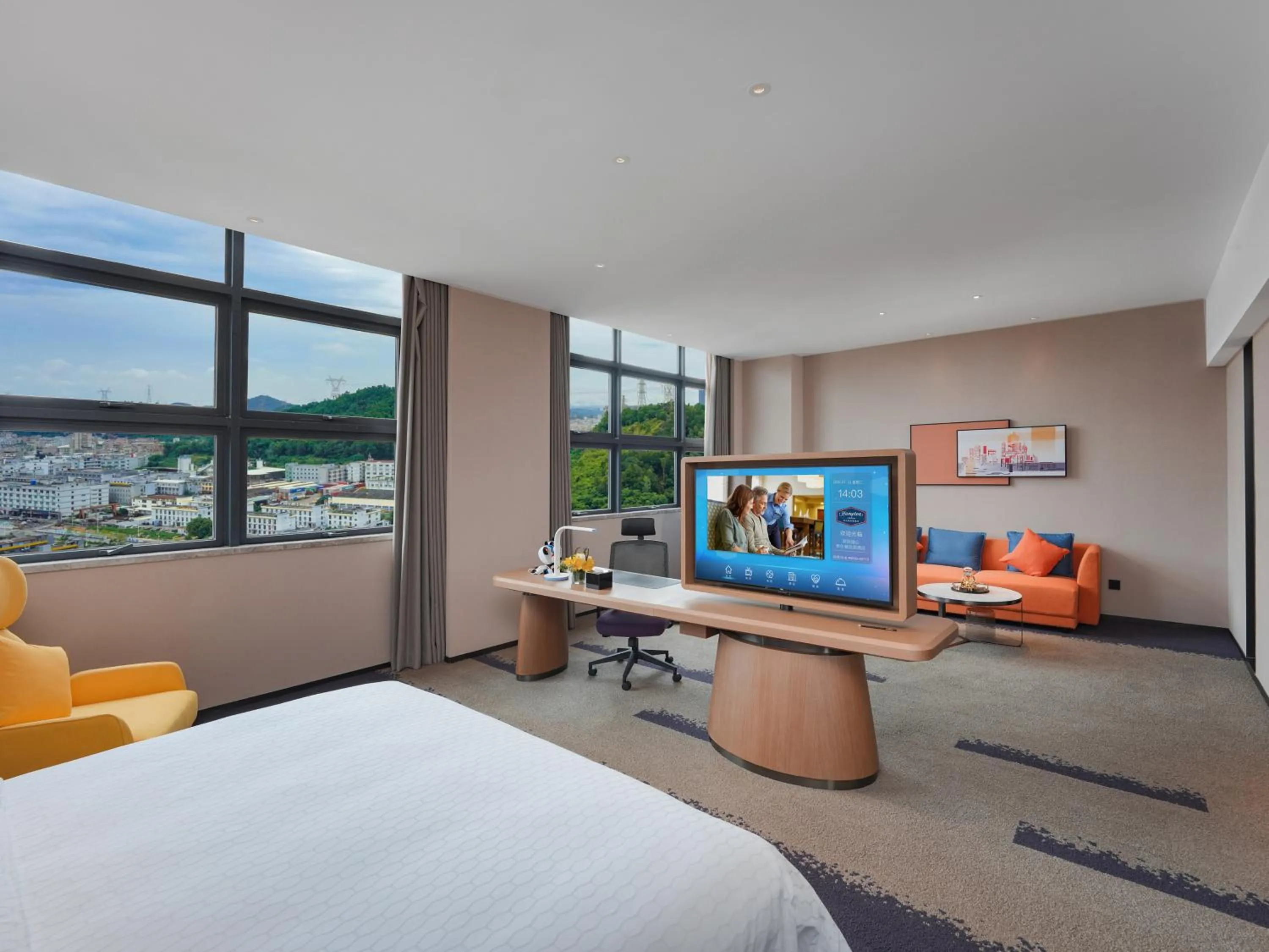 Bed in Hampton by Hilton Shenzhen Yuanshan