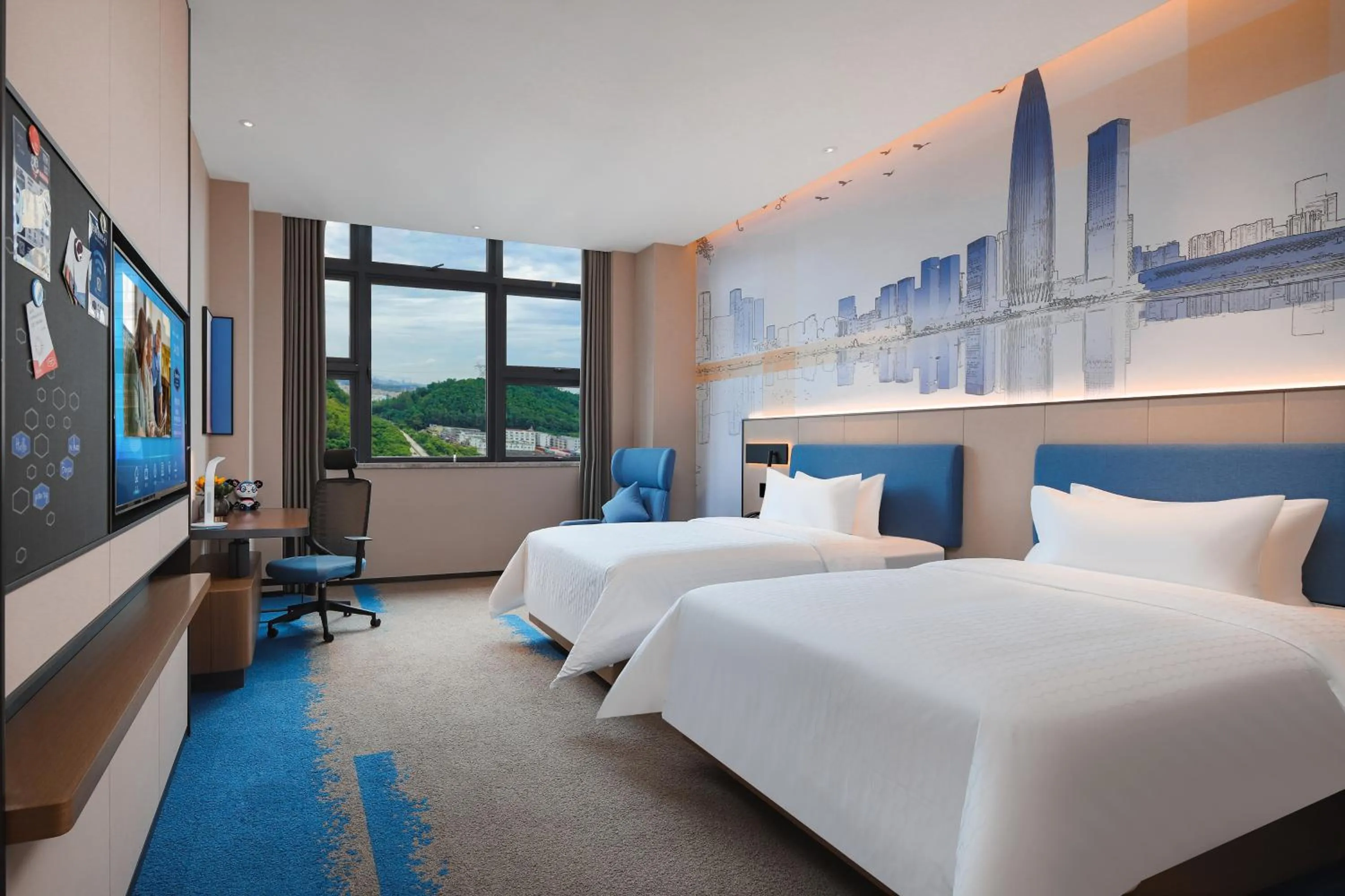 Bed in Hampton by Hilton Shenzhen Yuanshan
