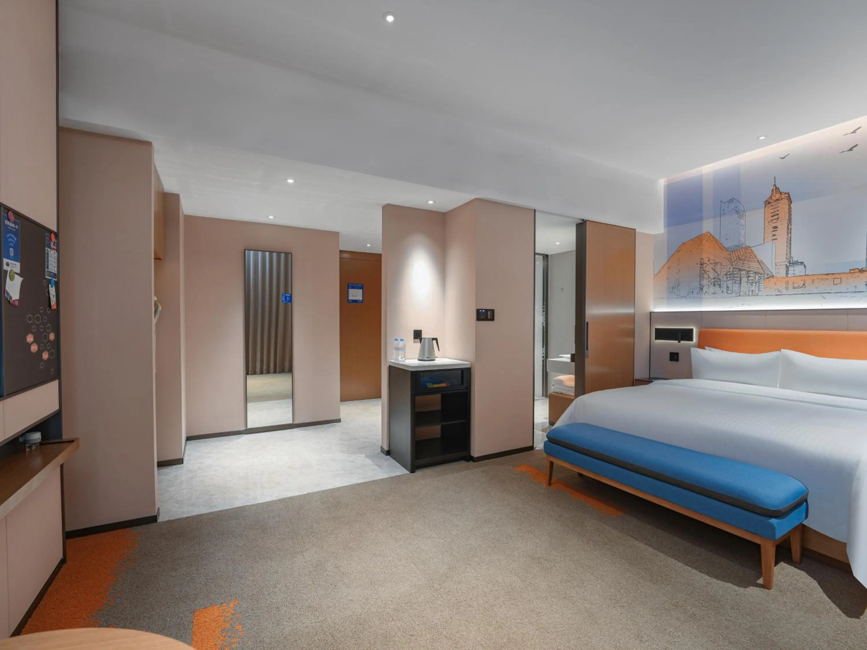Bed in Hampton by Hilton Shenzhen Yuanshan