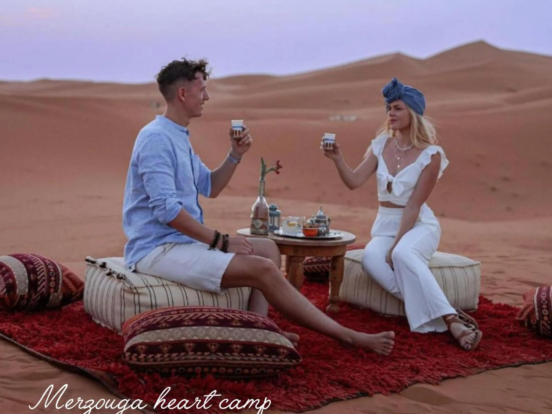 Natural landscape in Merzouga heart camp