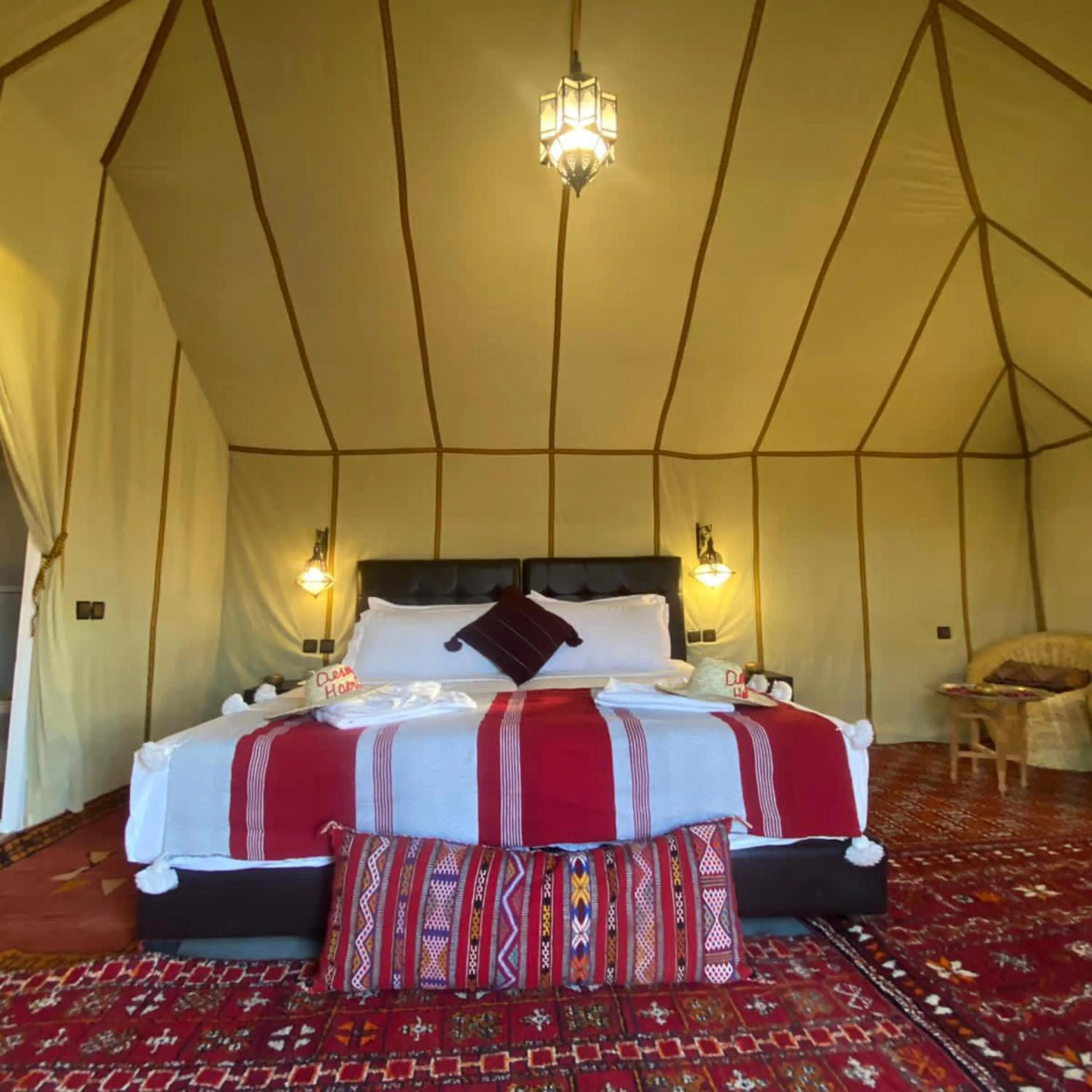 Bed in Merzouga heart camp