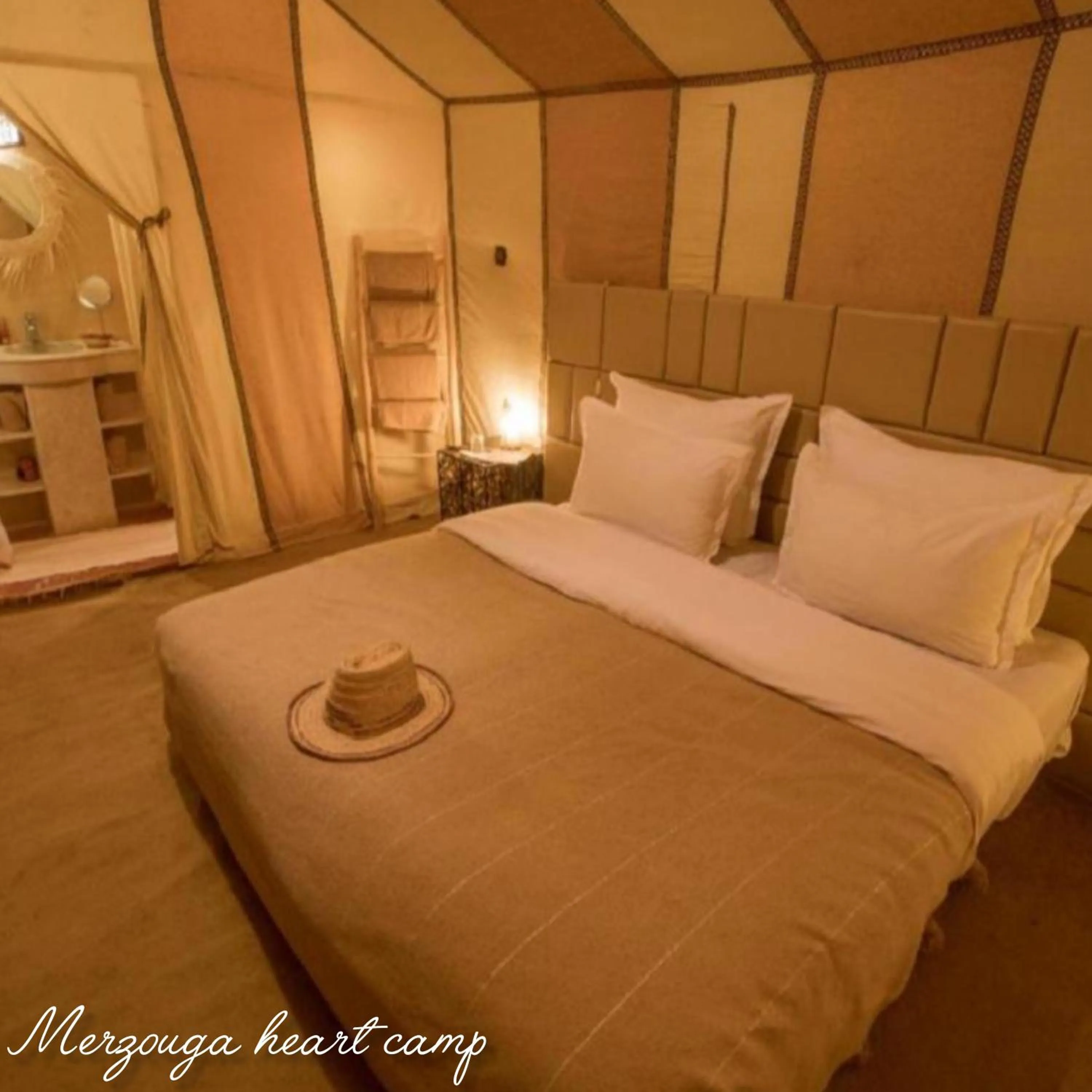 Bed in Merzouga heart camp