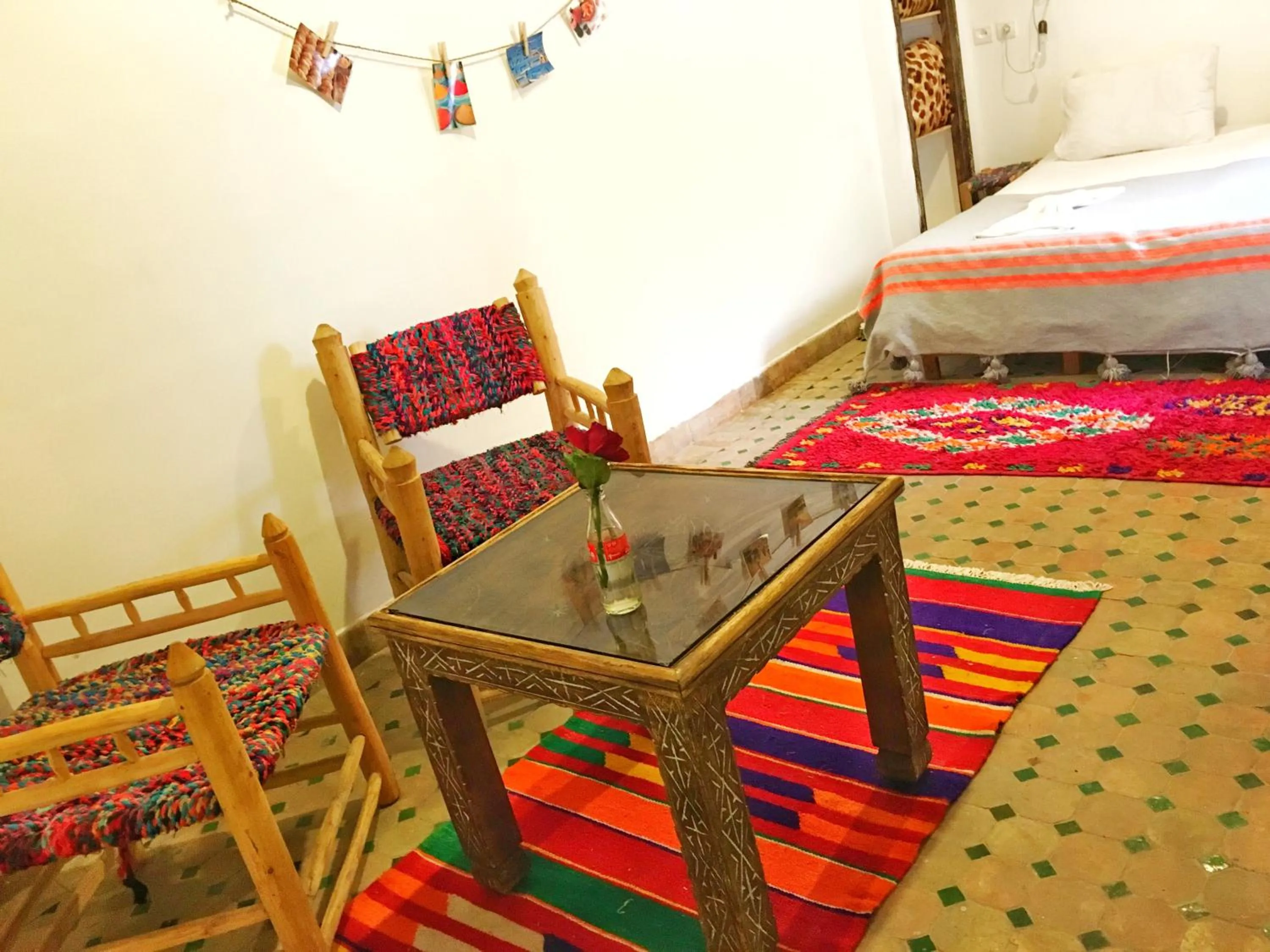 Decorative detail, Bed in Riad Inna & Watersports Center