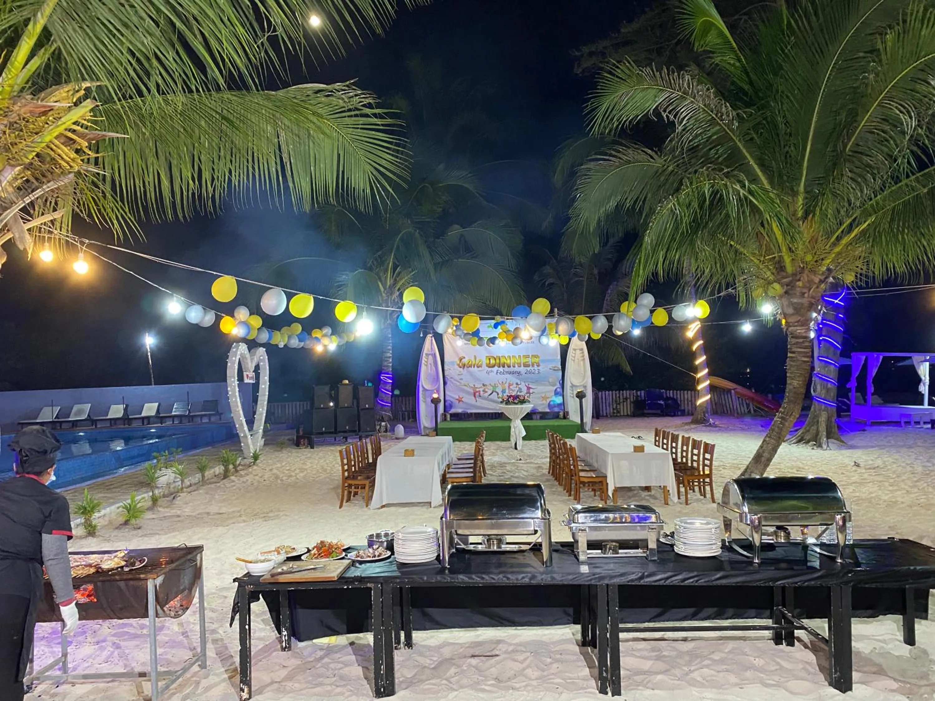 Dining area in SCARLET SAILS VILLA