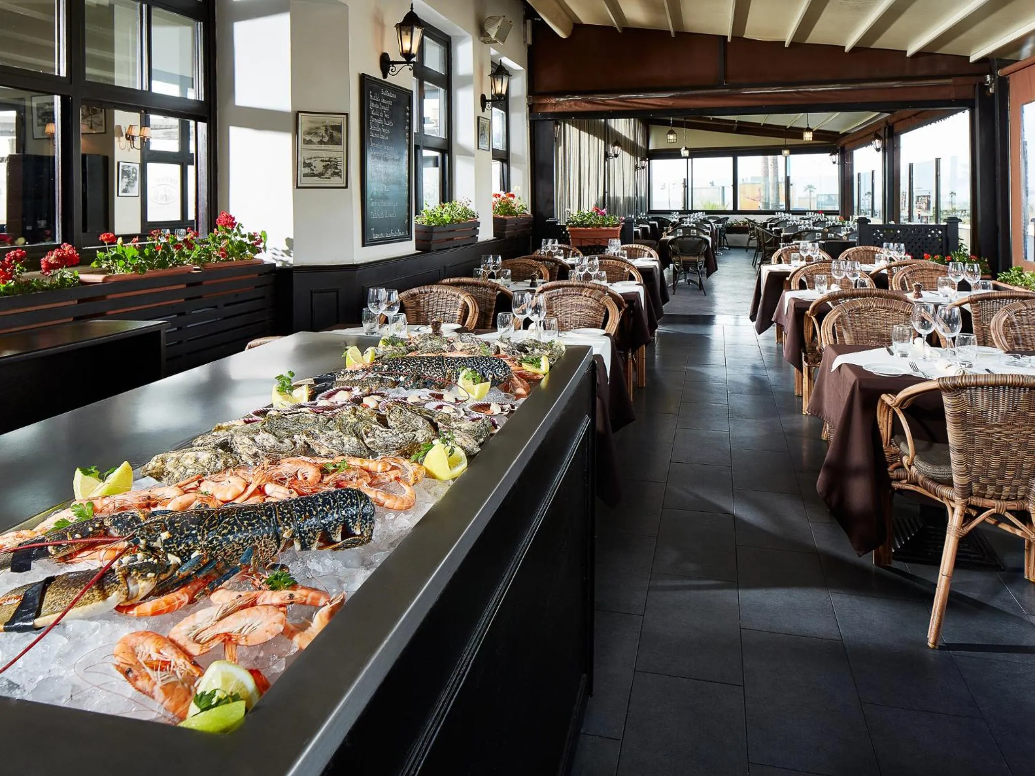 Restaurant/places to eat in Villa Blanca Urban Hotel