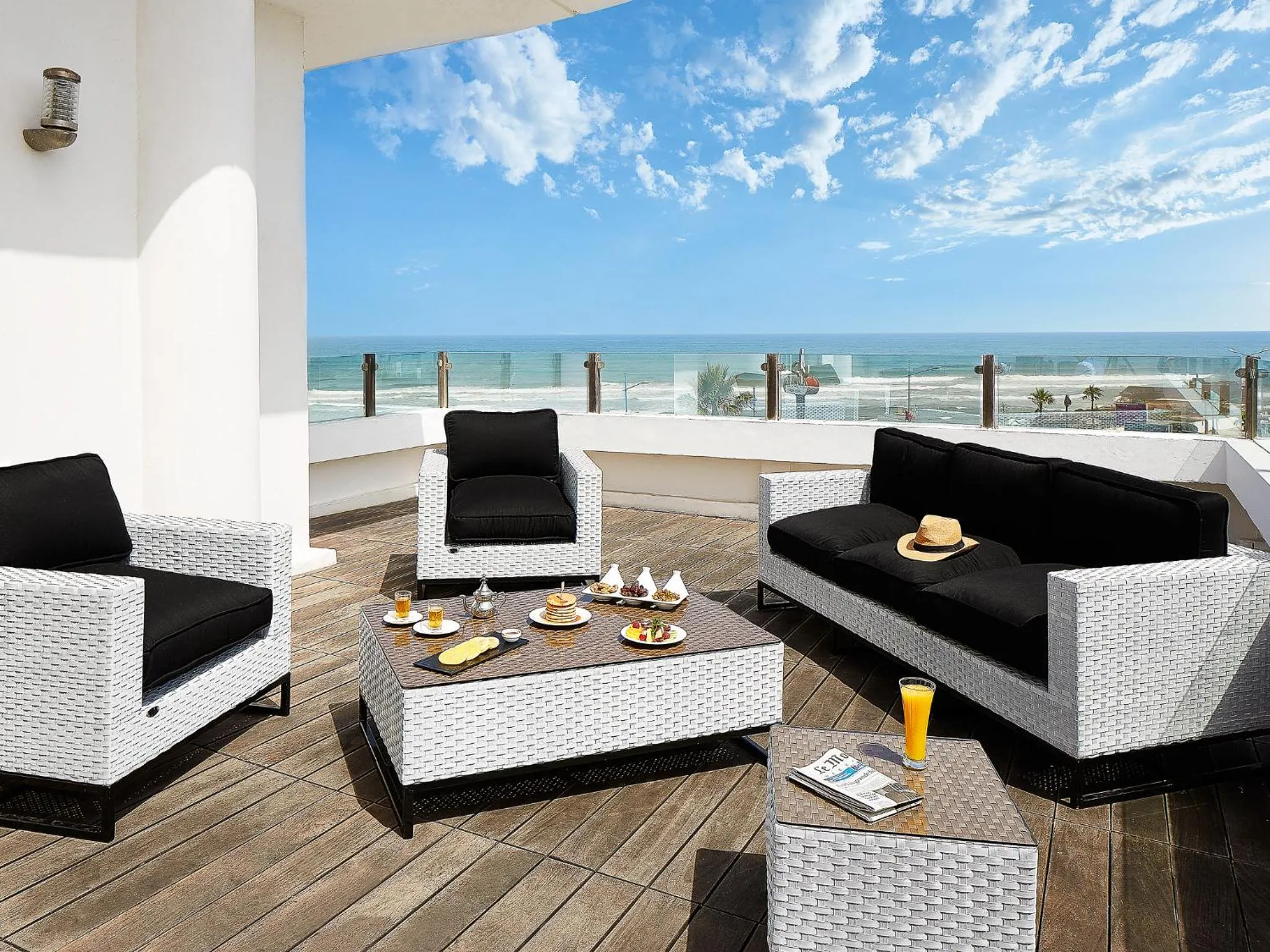 Balcony/Terrace in Villa Blanca Urban Hotel