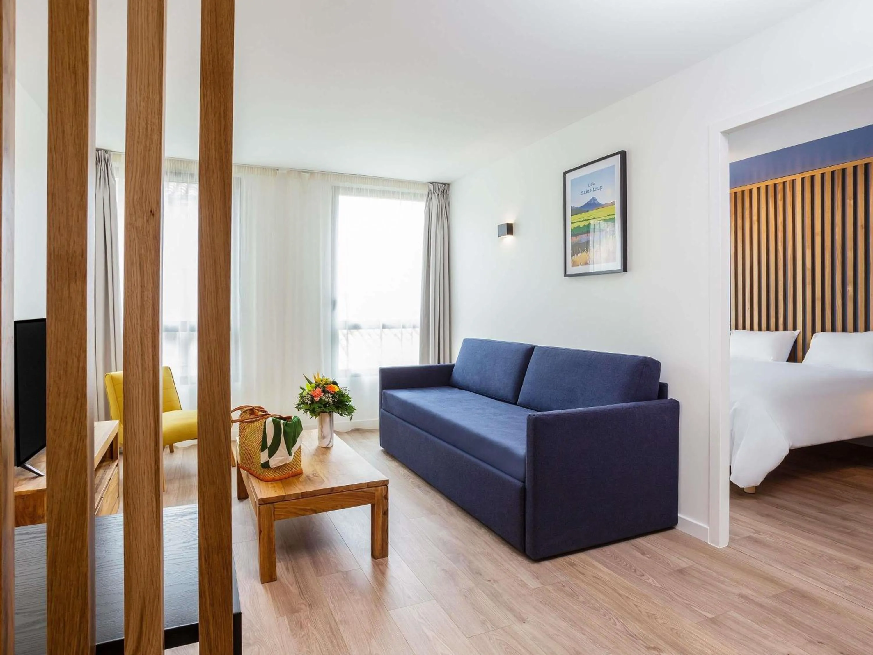 Bedroom, Bed in Aparthotel Adagio Montpellier Centre Comedie