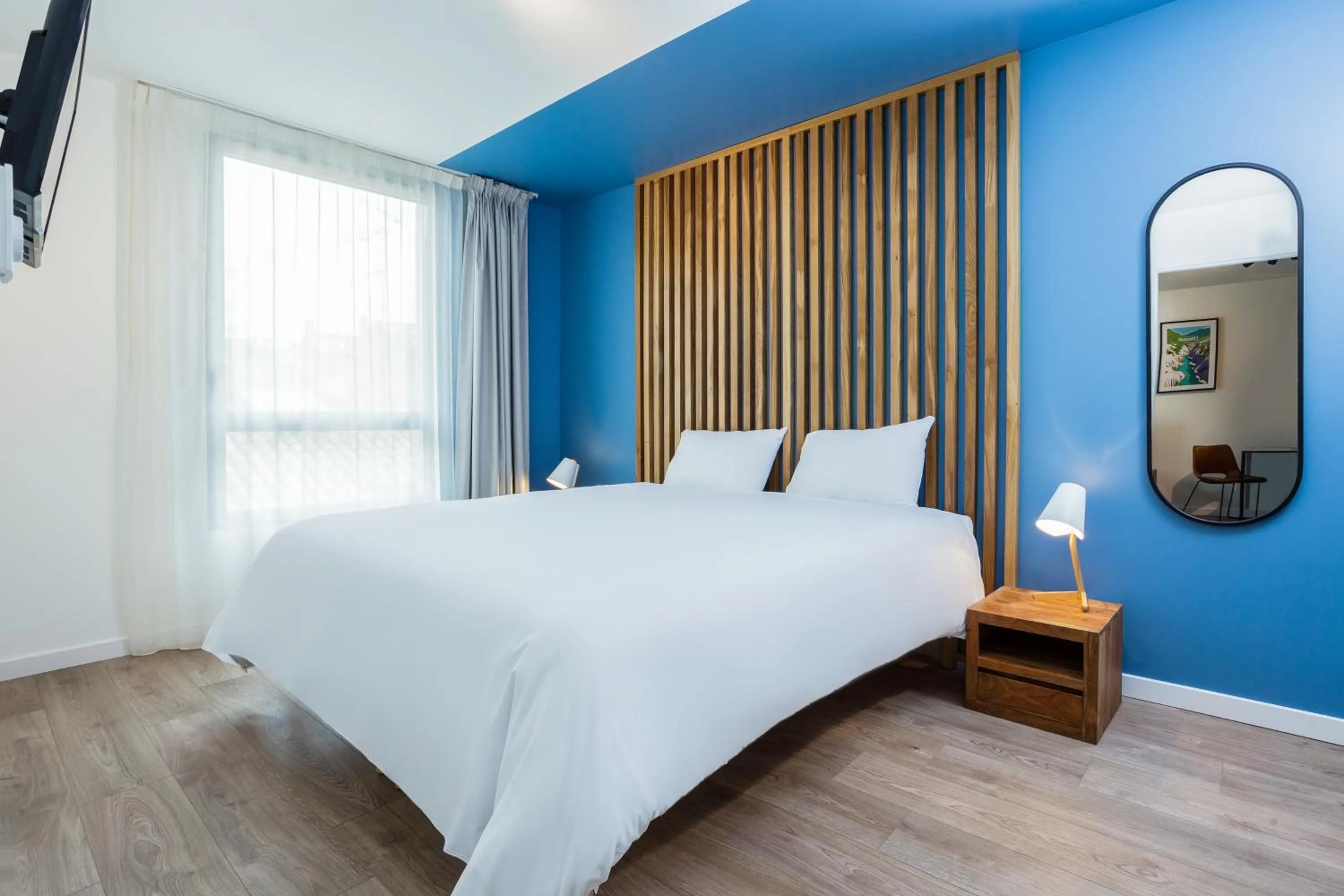 Bedroom, Bed in Aparthotel Adagio Montpellier Centre Comedie