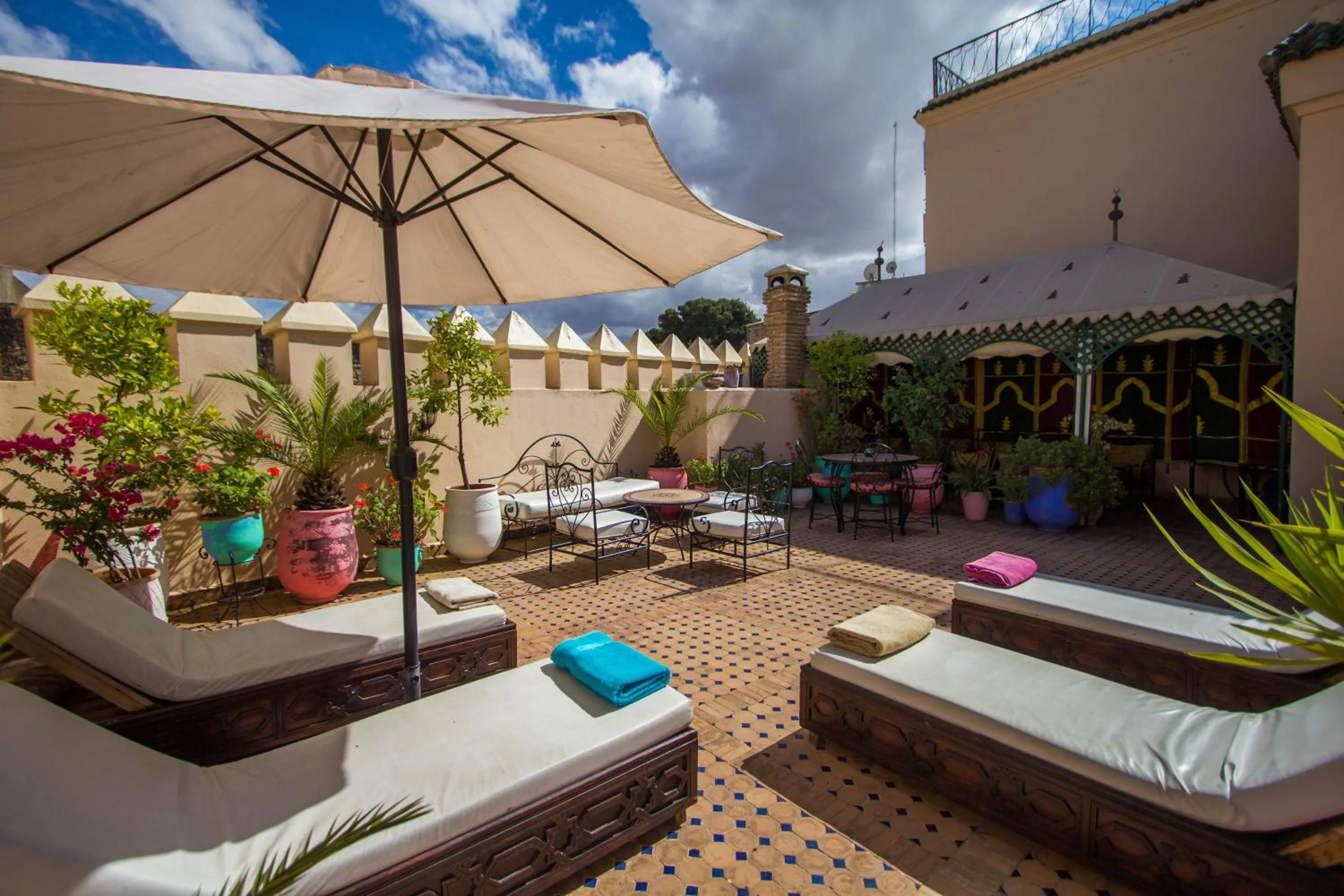 Patio in Riad Fes Baraka & SPA