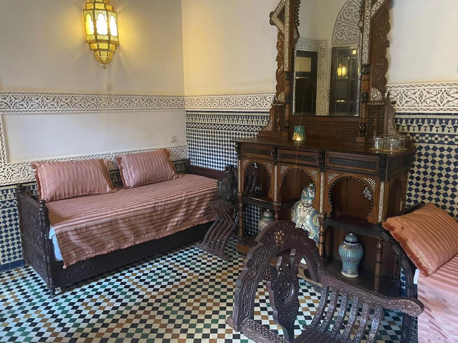 Living room in Riad Fes Baraka & SPA