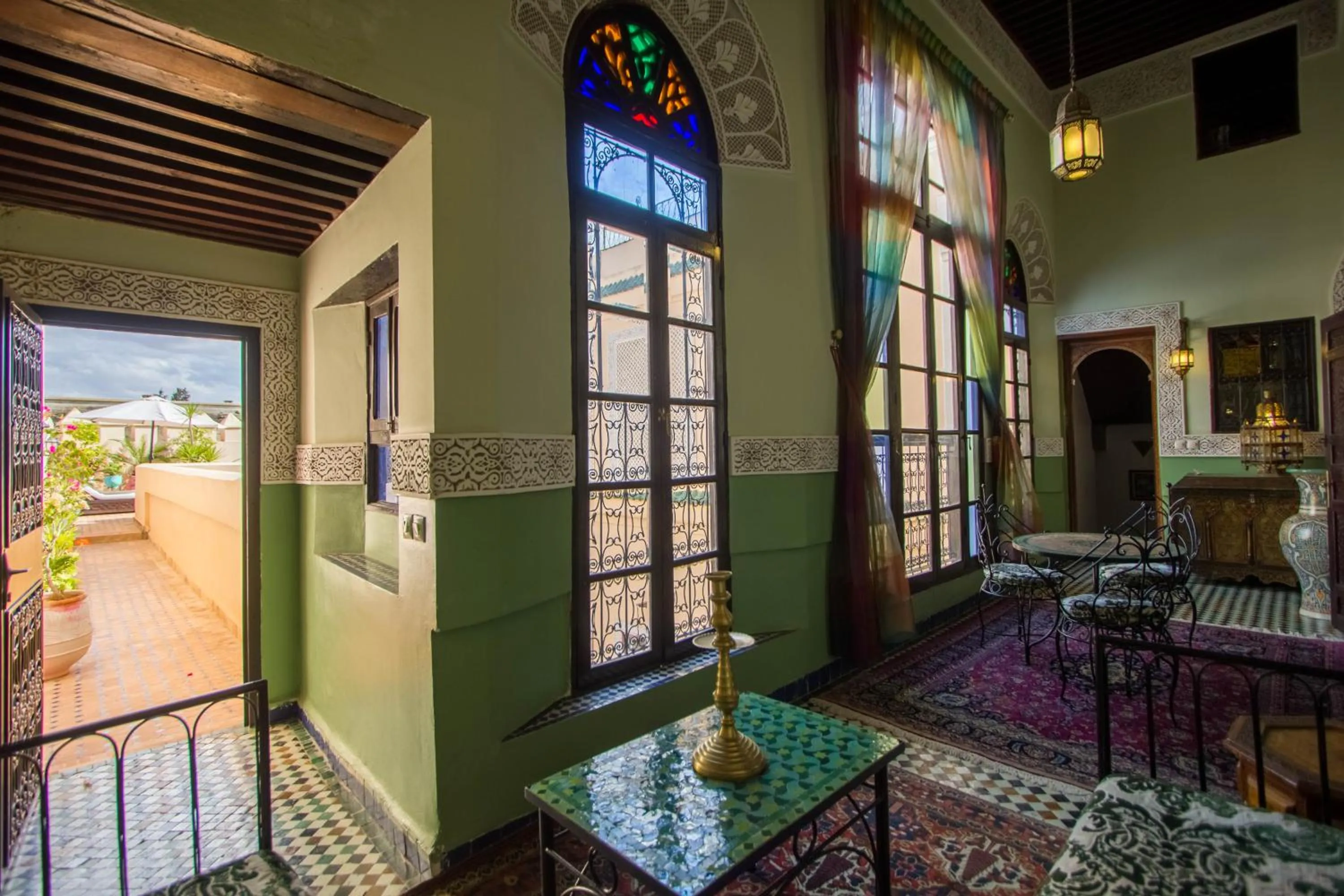 Living room in Riad Fes Baraka & SPA