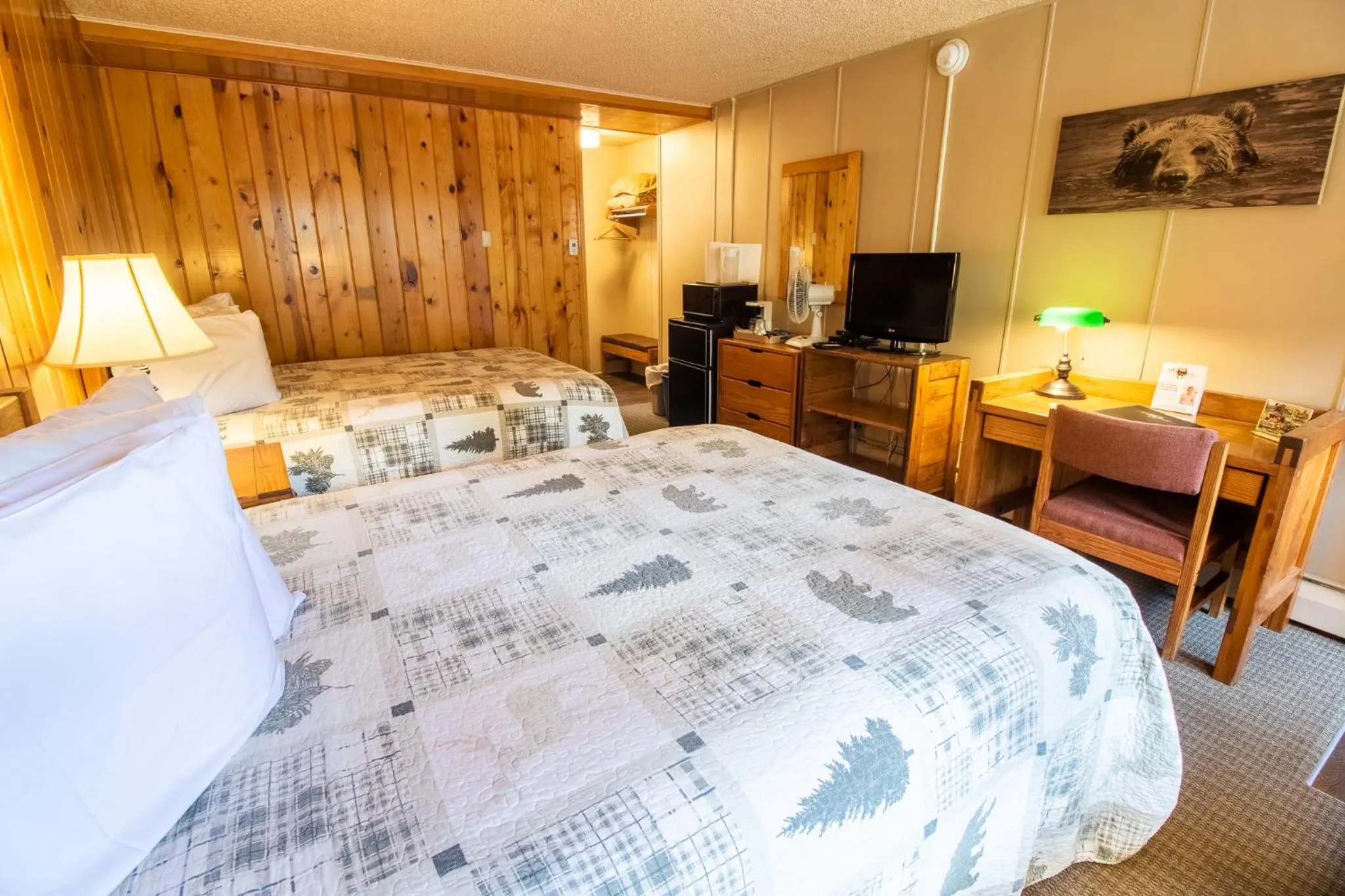 Photo of the whole room, Bed in Castle Mountain Lodge