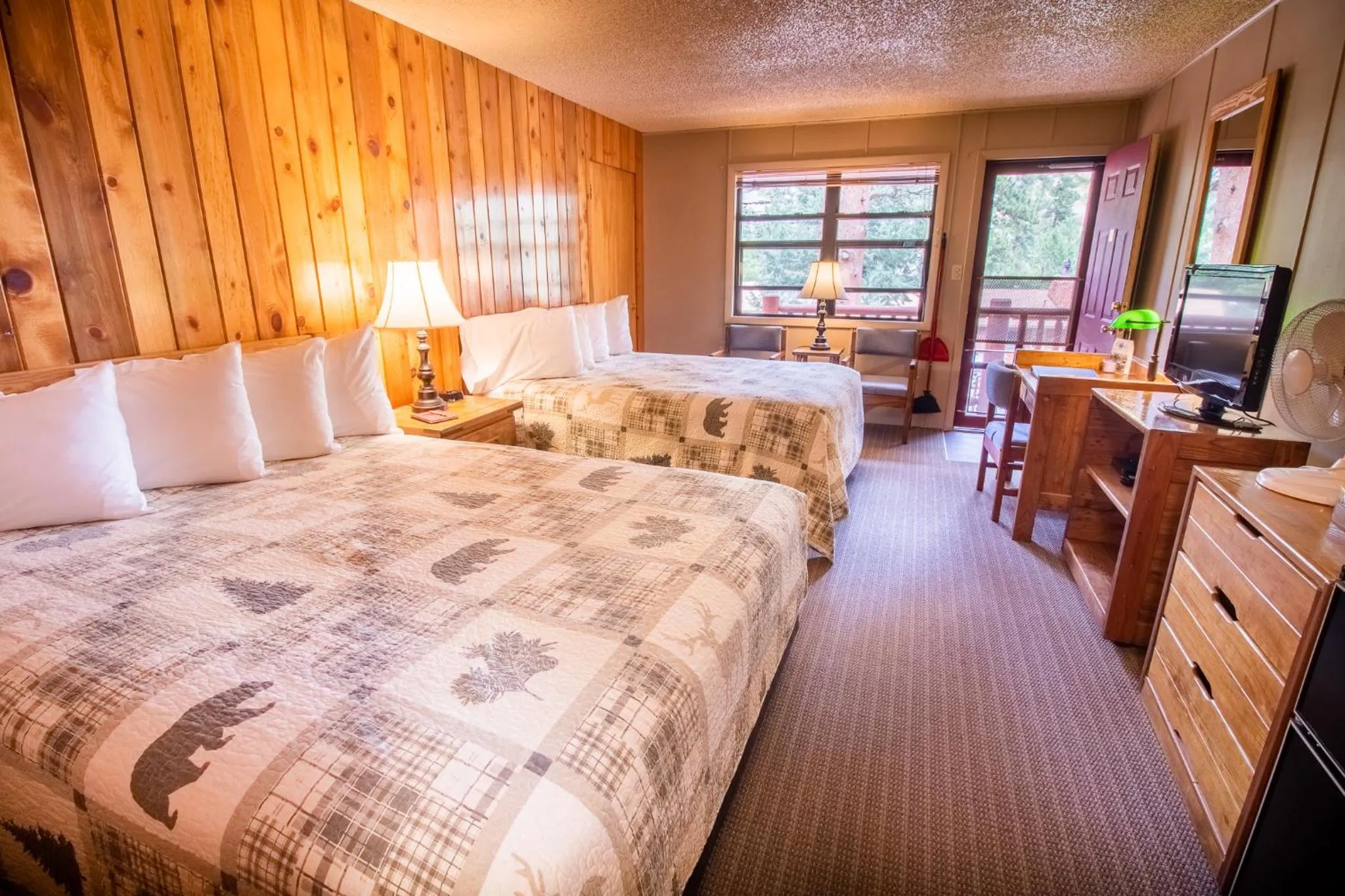 Photo of the whole room, Bed in Castle Mountain Lodge
