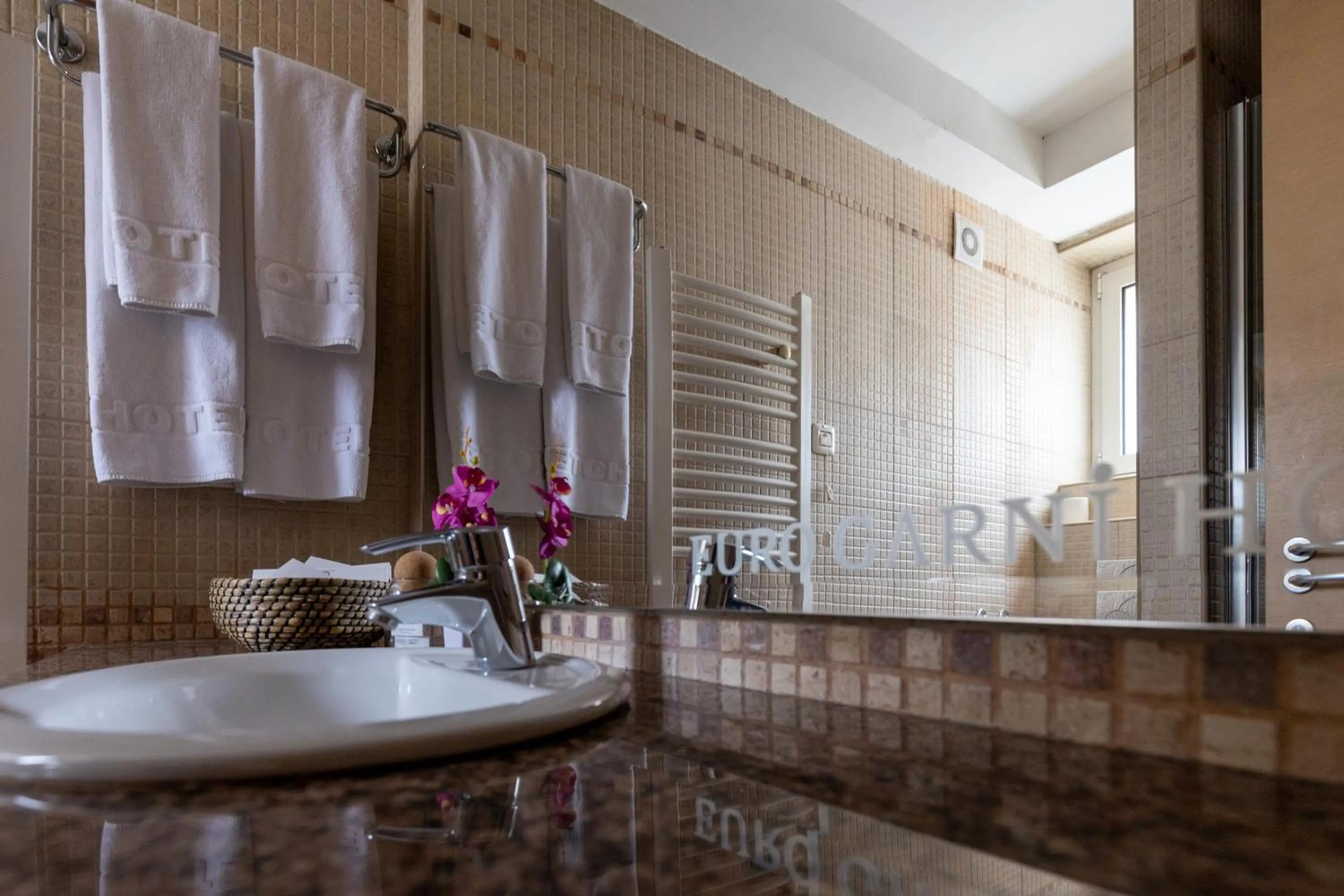 Bathroom in Euro Garni Hotel