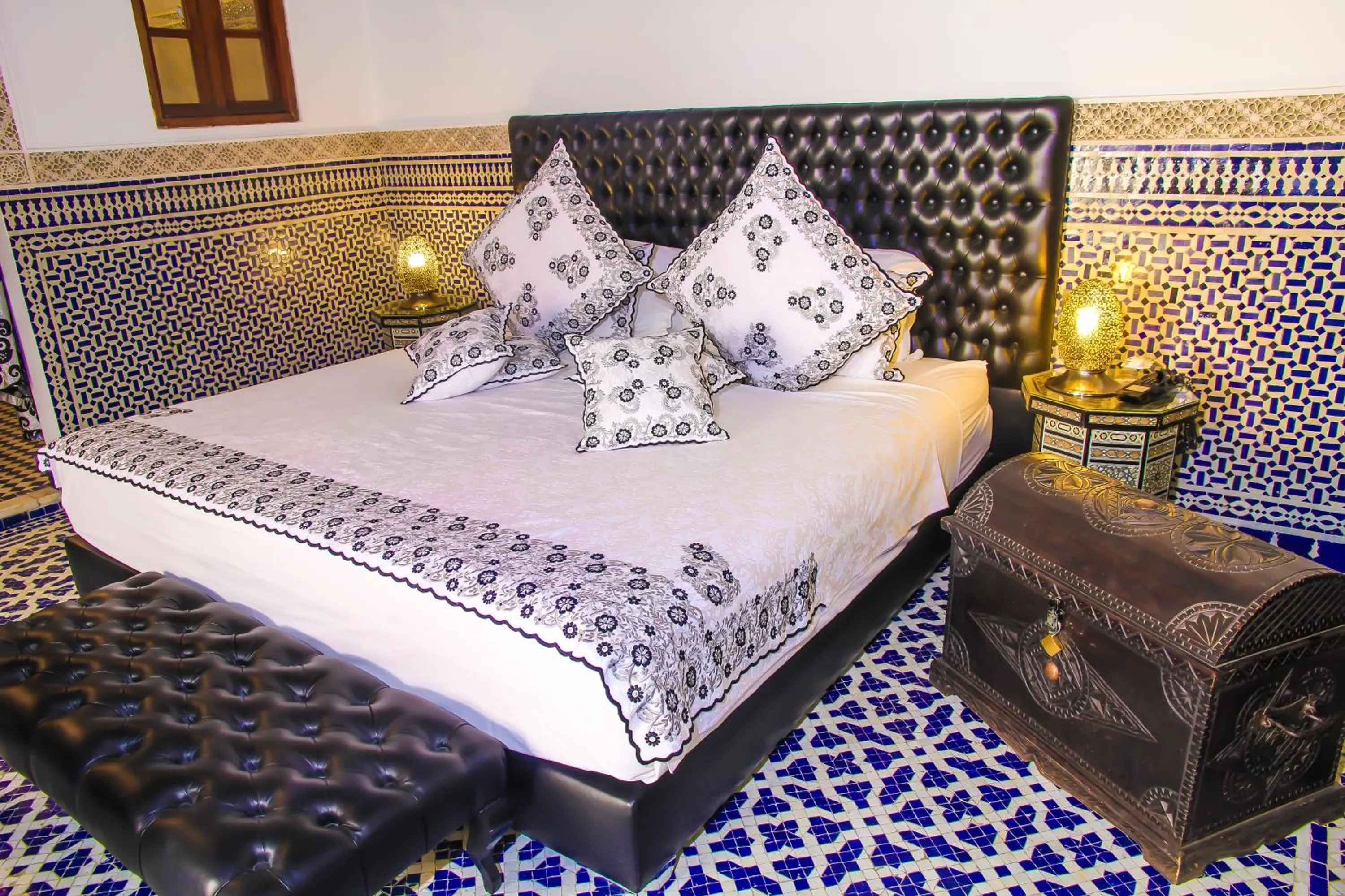 Bed in Riad Alya