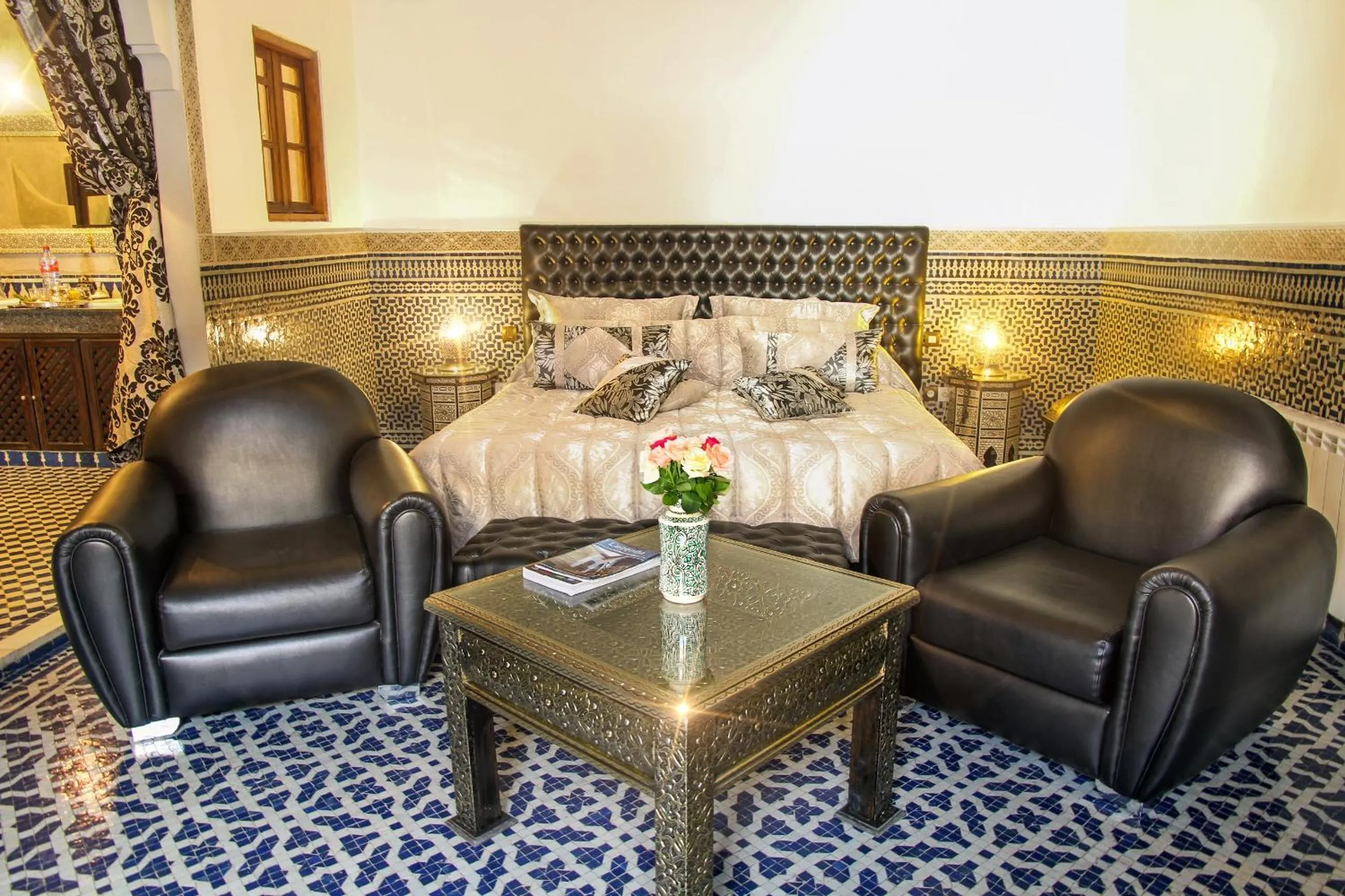 Bed in Riad Alya