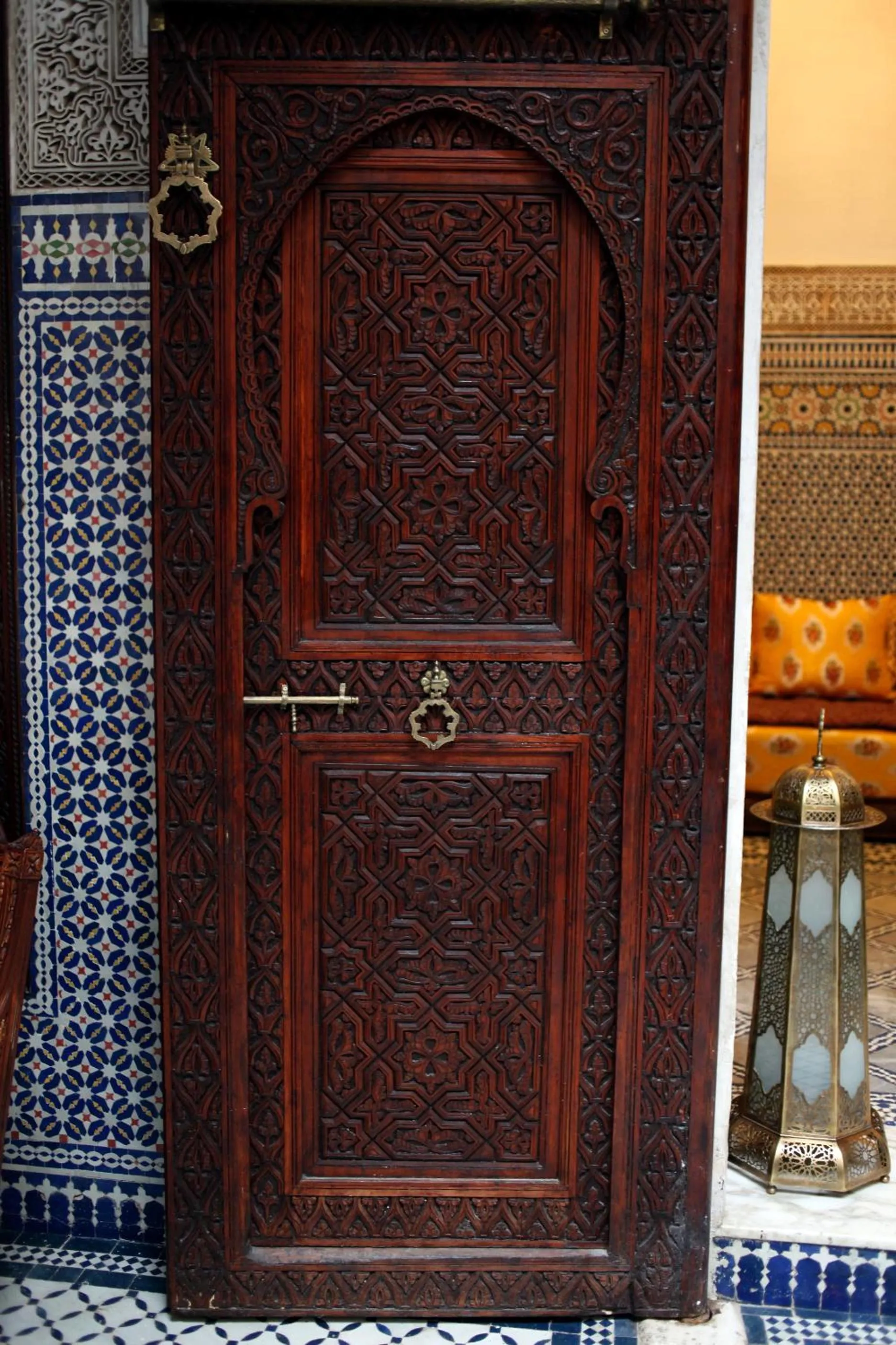 Decorative detail in Riad Alya