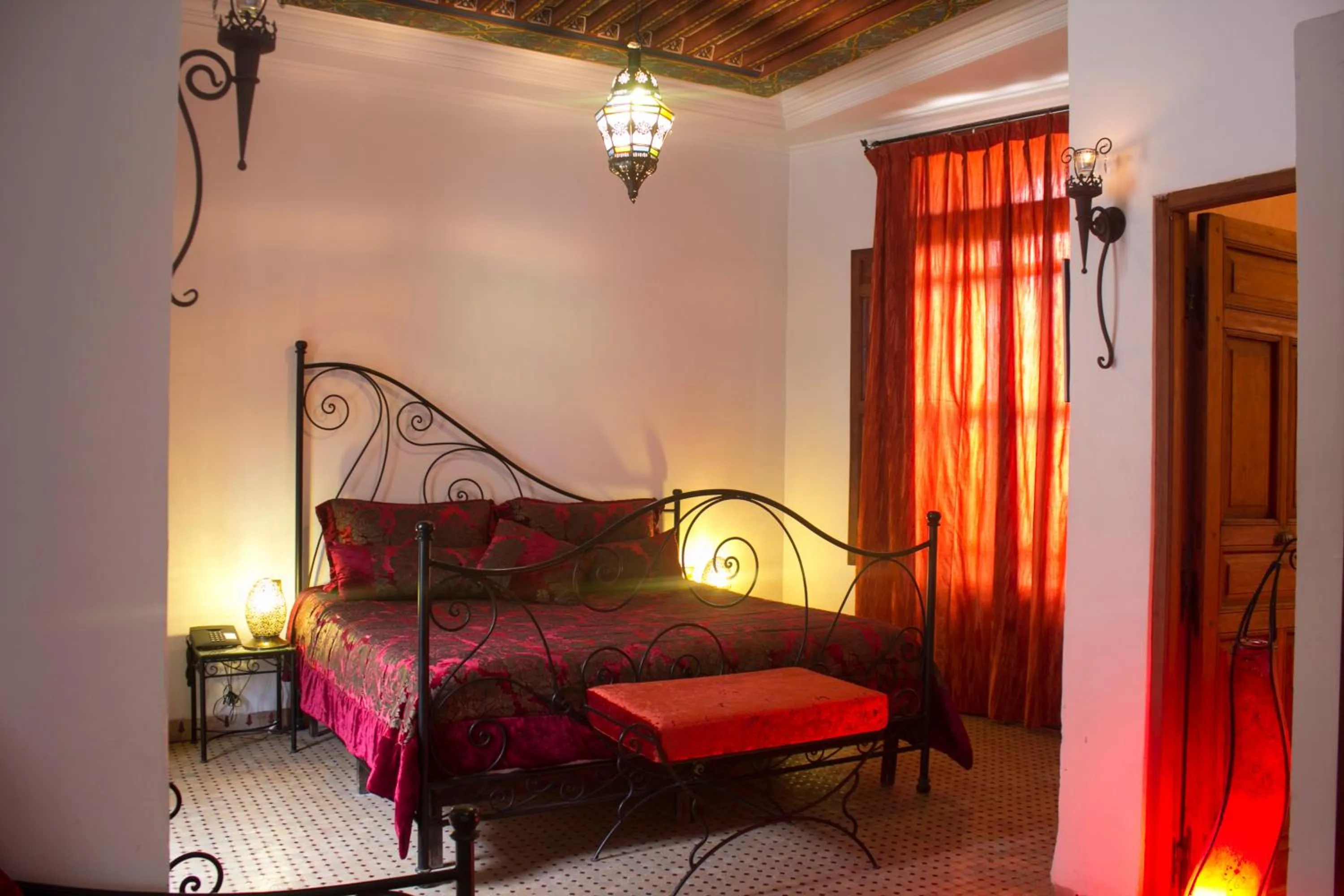 Bed in Riad Alya