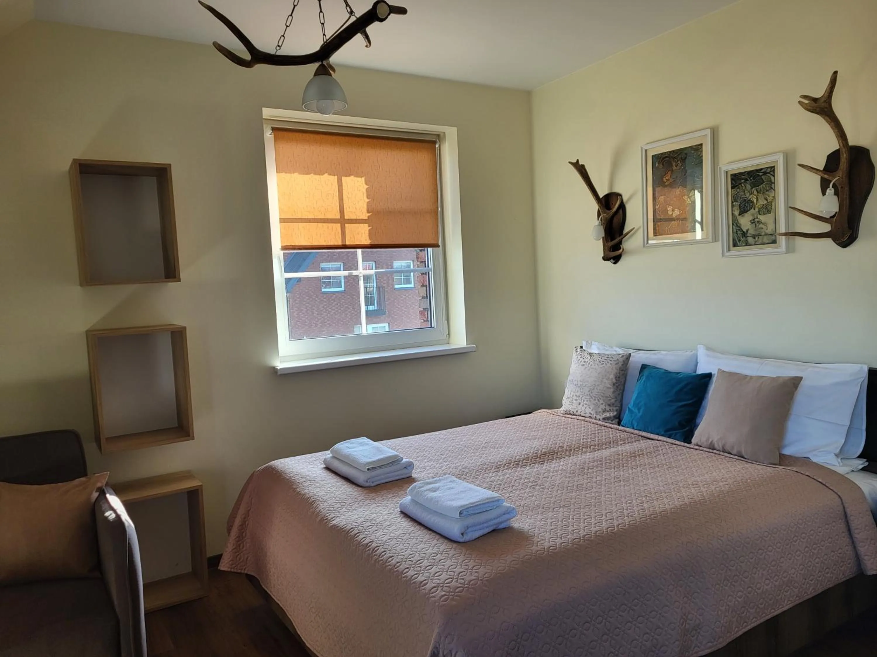 Photo of the whole room, Bed in Šv Hubertas