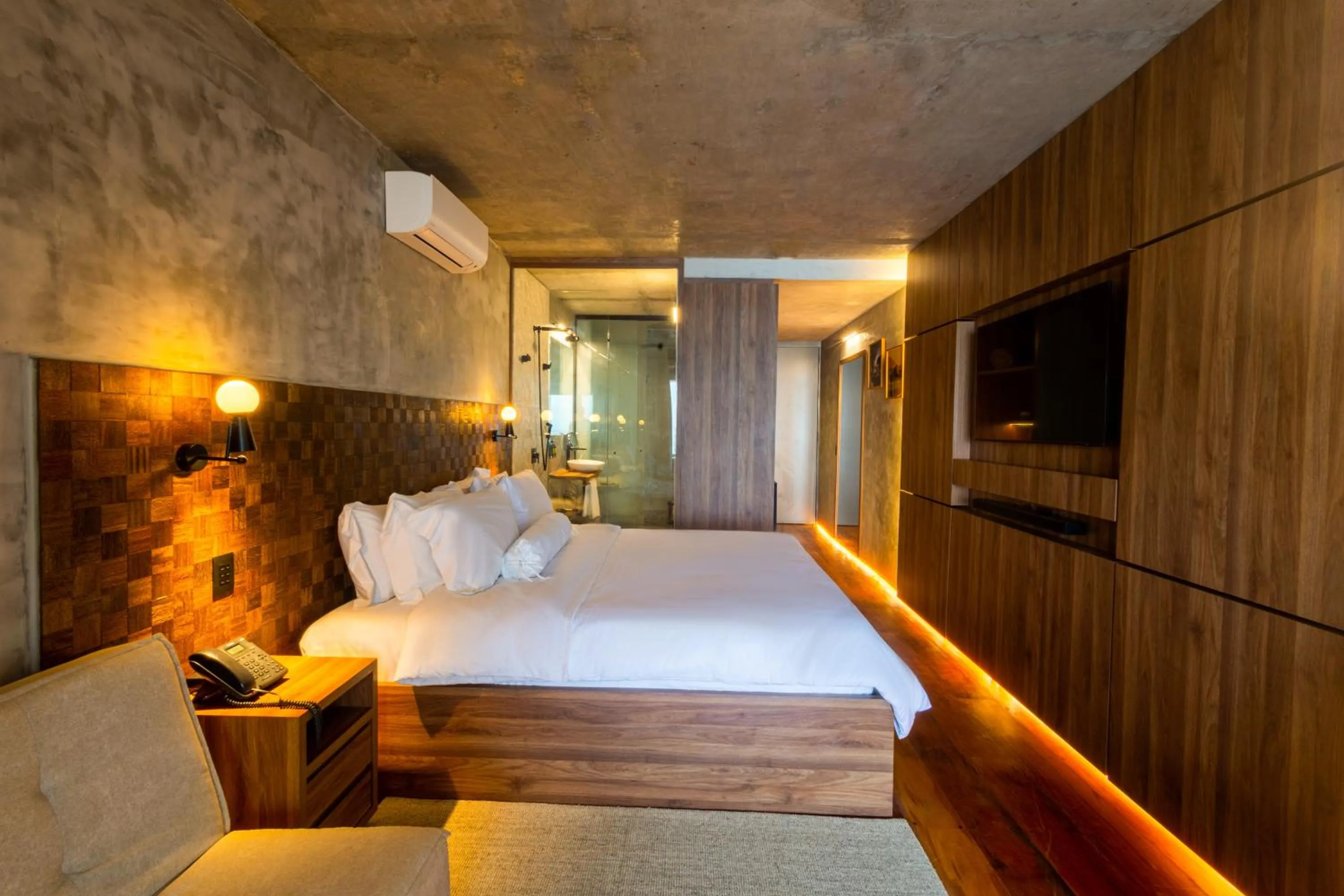 View (from property/room), Bed in Duke Beach Hotel Maresias