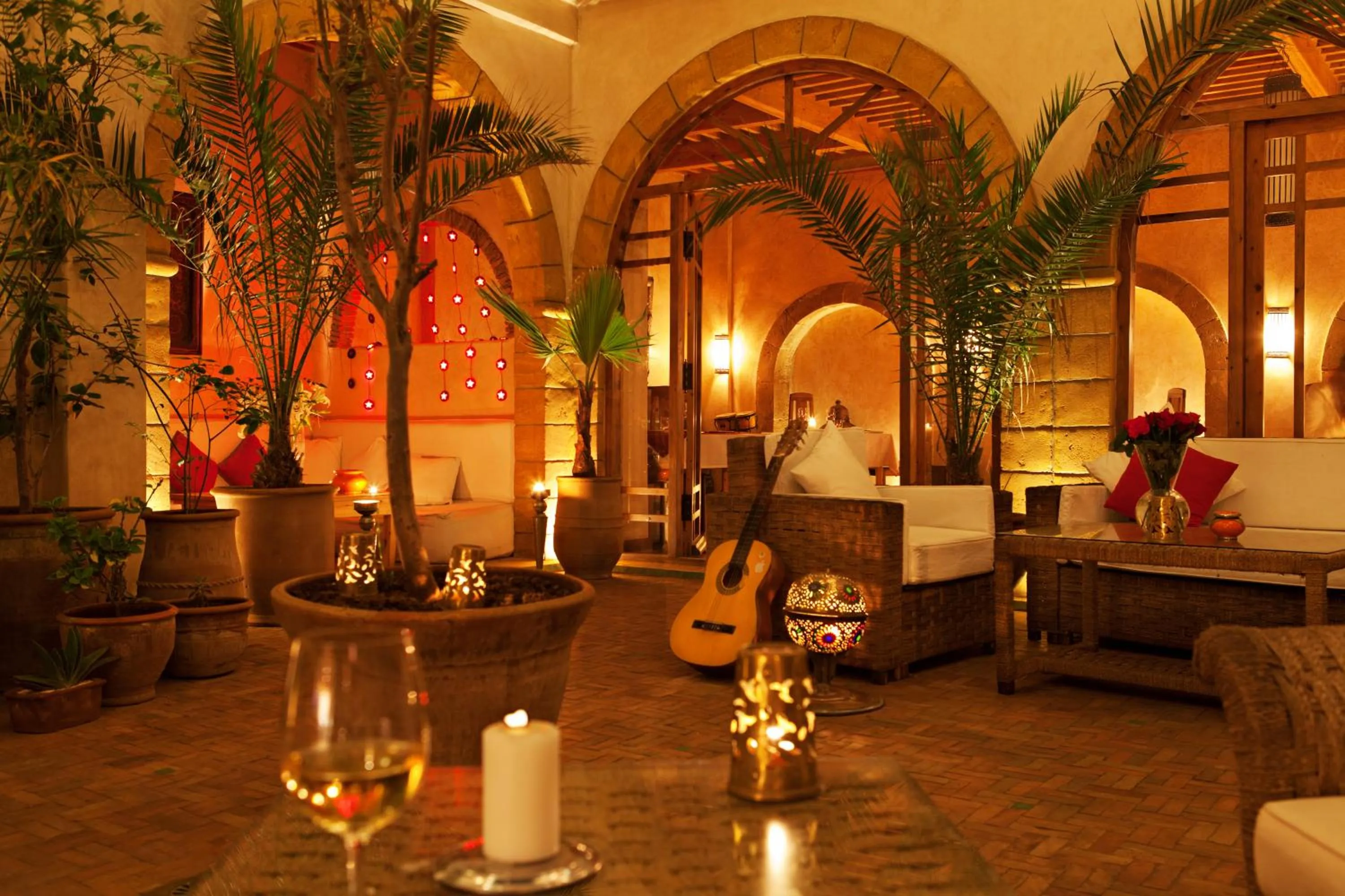 Seating area in Riad Chbanate