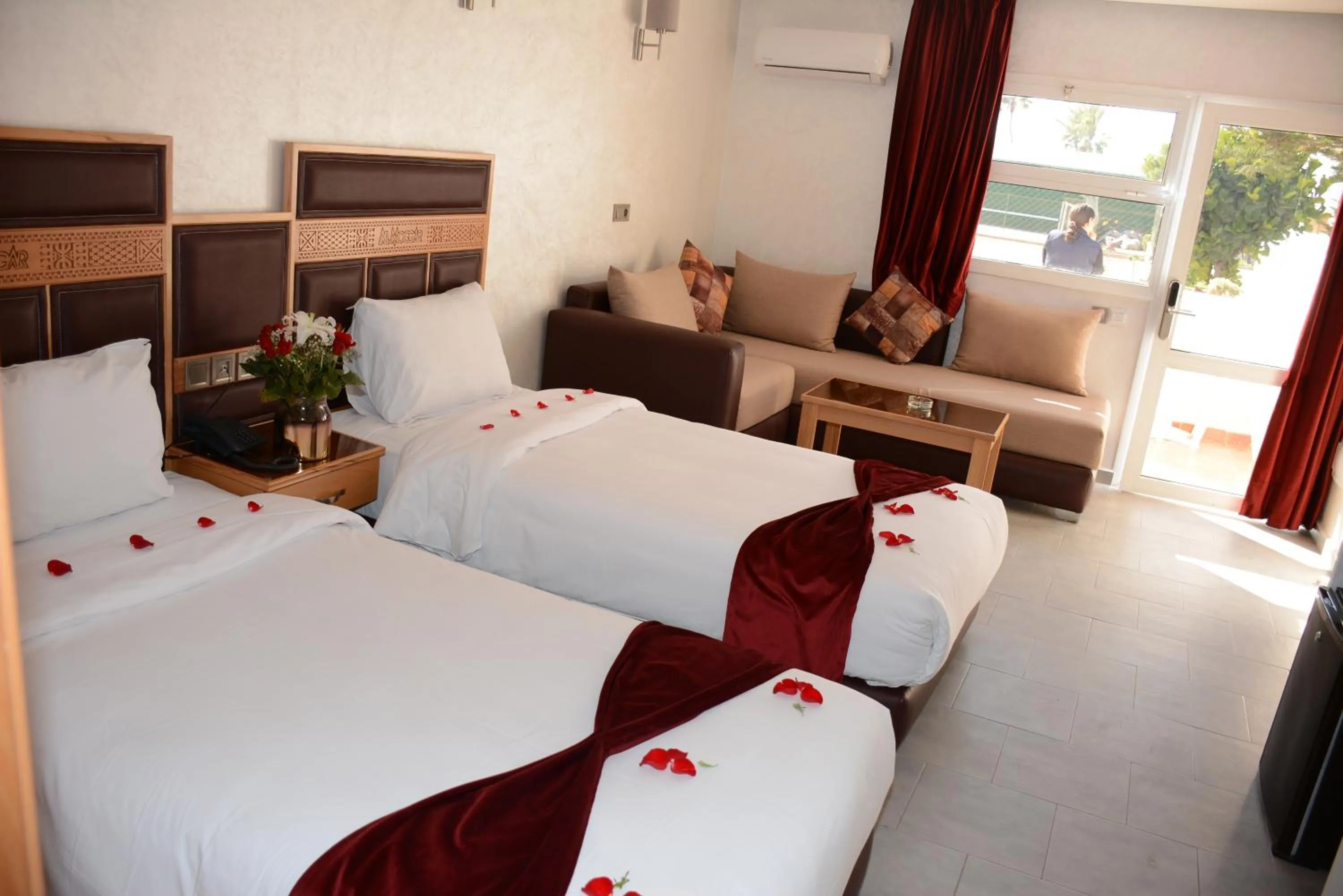 Bedroom, Bed in Hotel Club Almoggar Garden Beach