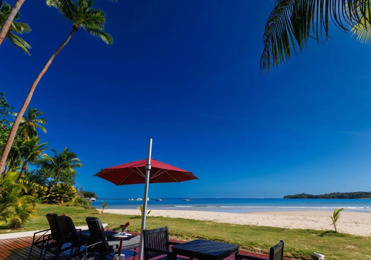 Patio in Shangri-La Yanuca Island, Fiji