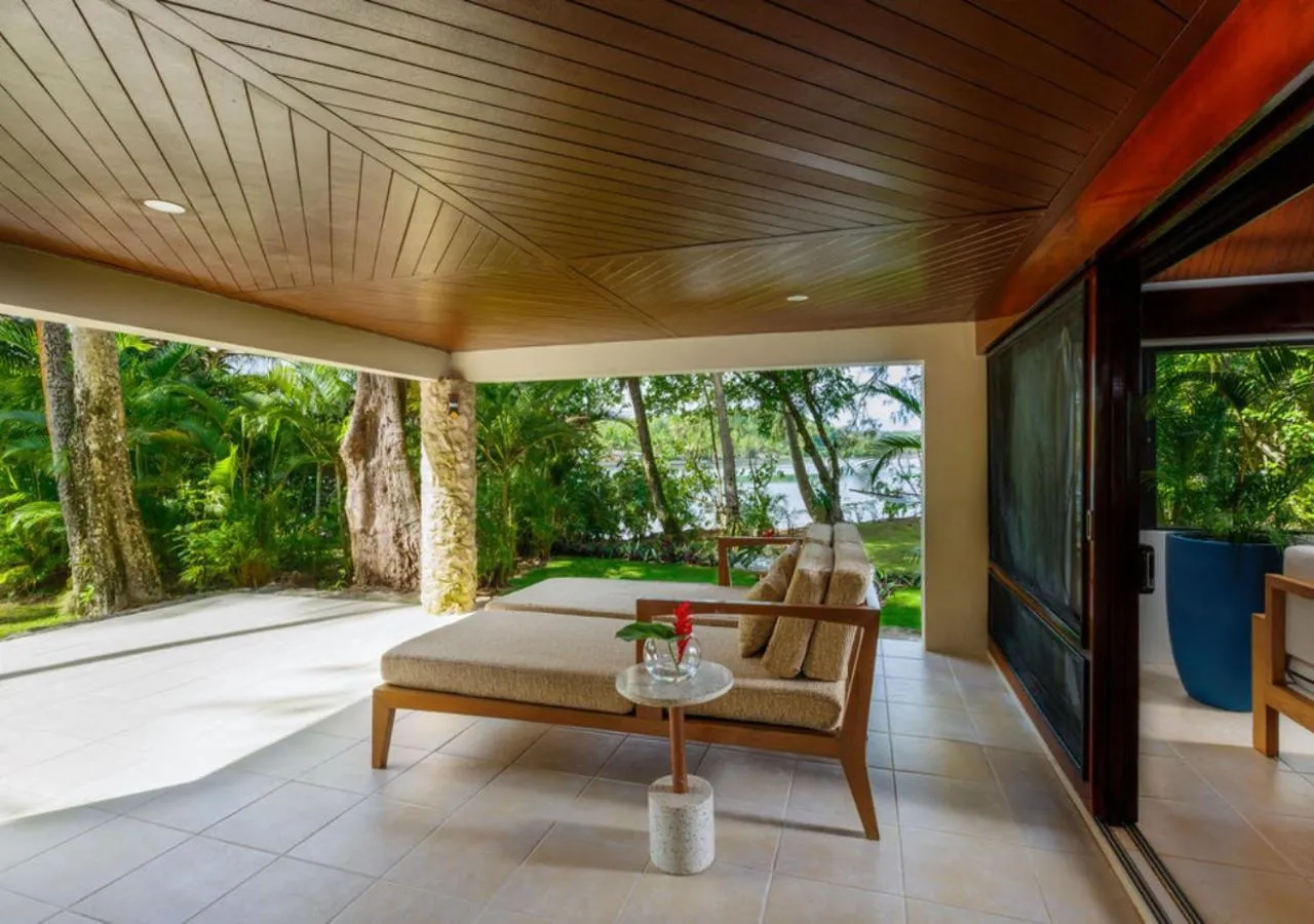 Patio in Shangri-La Yanuca Island, Fiji