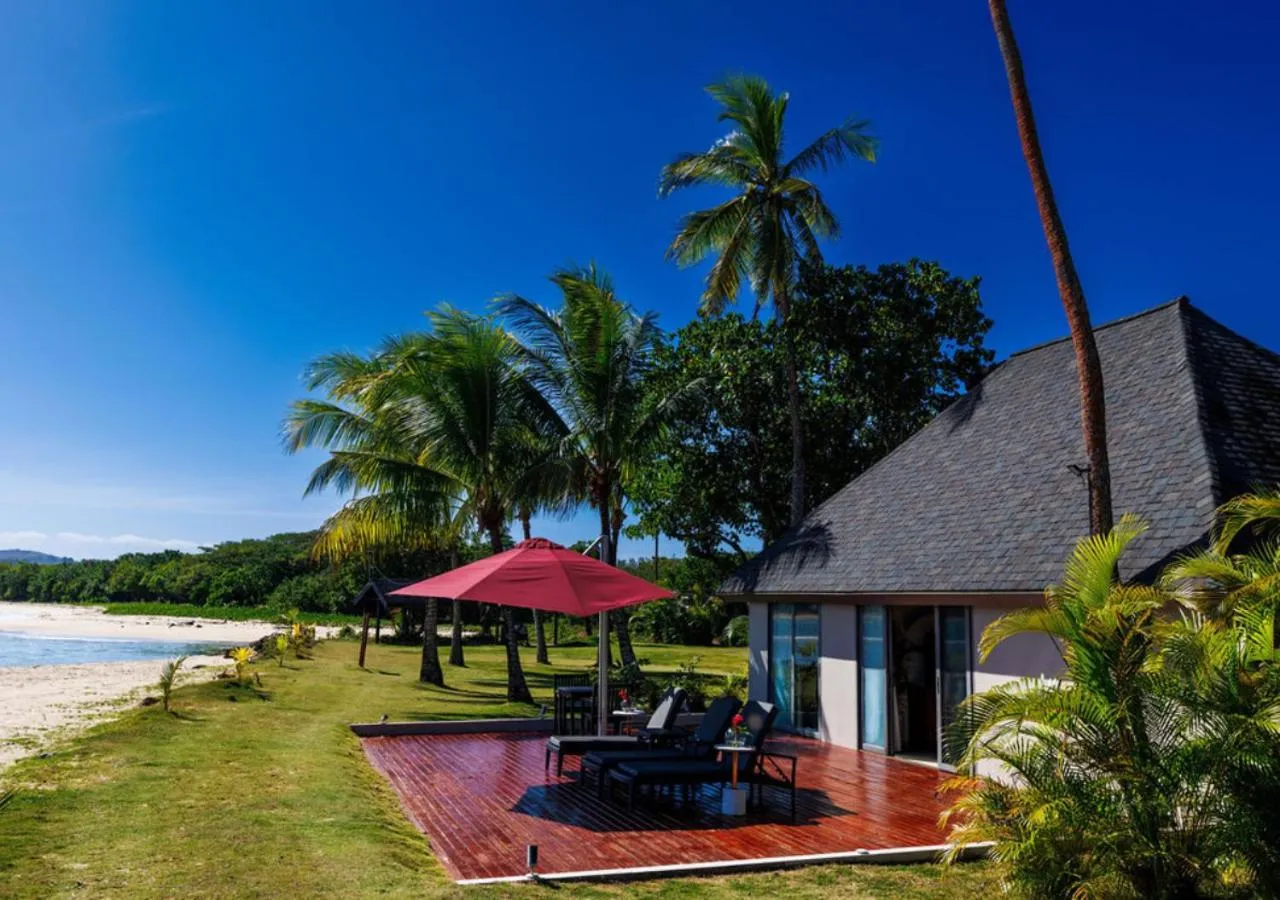 Patio in Shangri-La Yanuca Island, Fiji