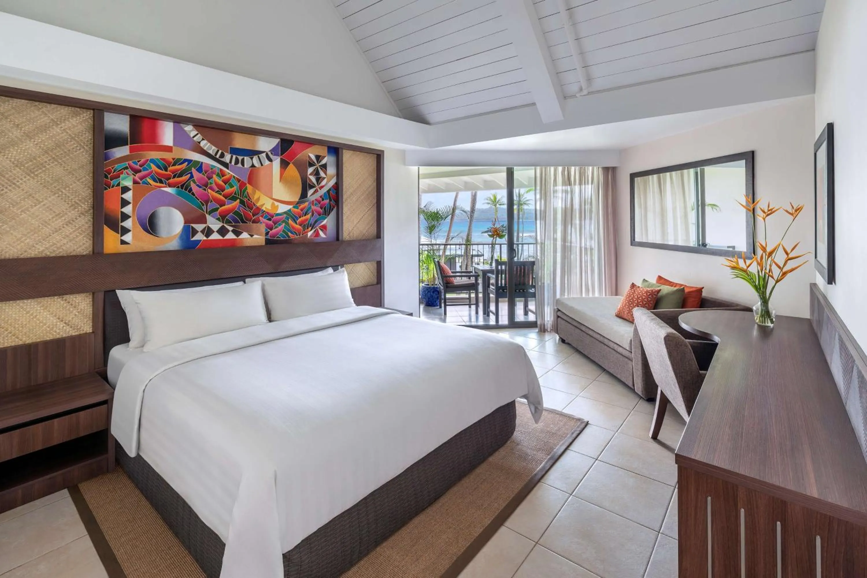 Photo of the whole room, Bed in Shangri-La Yanuca Island, Fiji