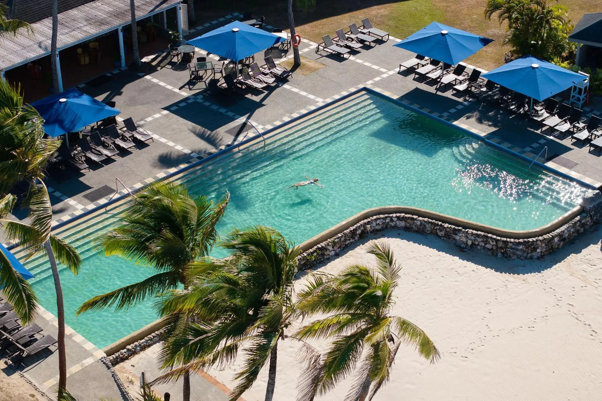 Swimming pool in Shangri-La Yanuca Island, Fiji