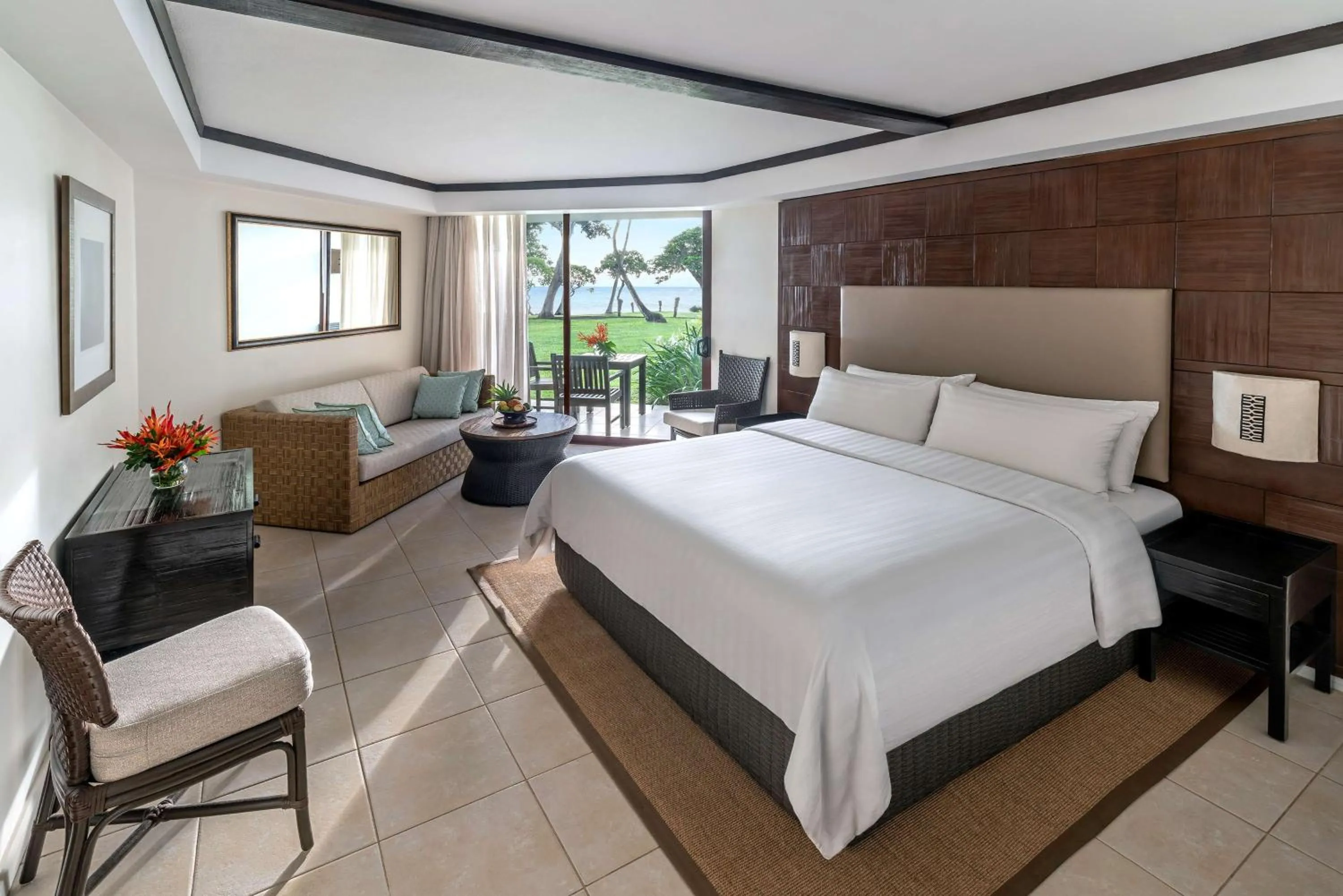 Photo of the whole room, Bed in Shangri-La Yanuca Island, Fiji