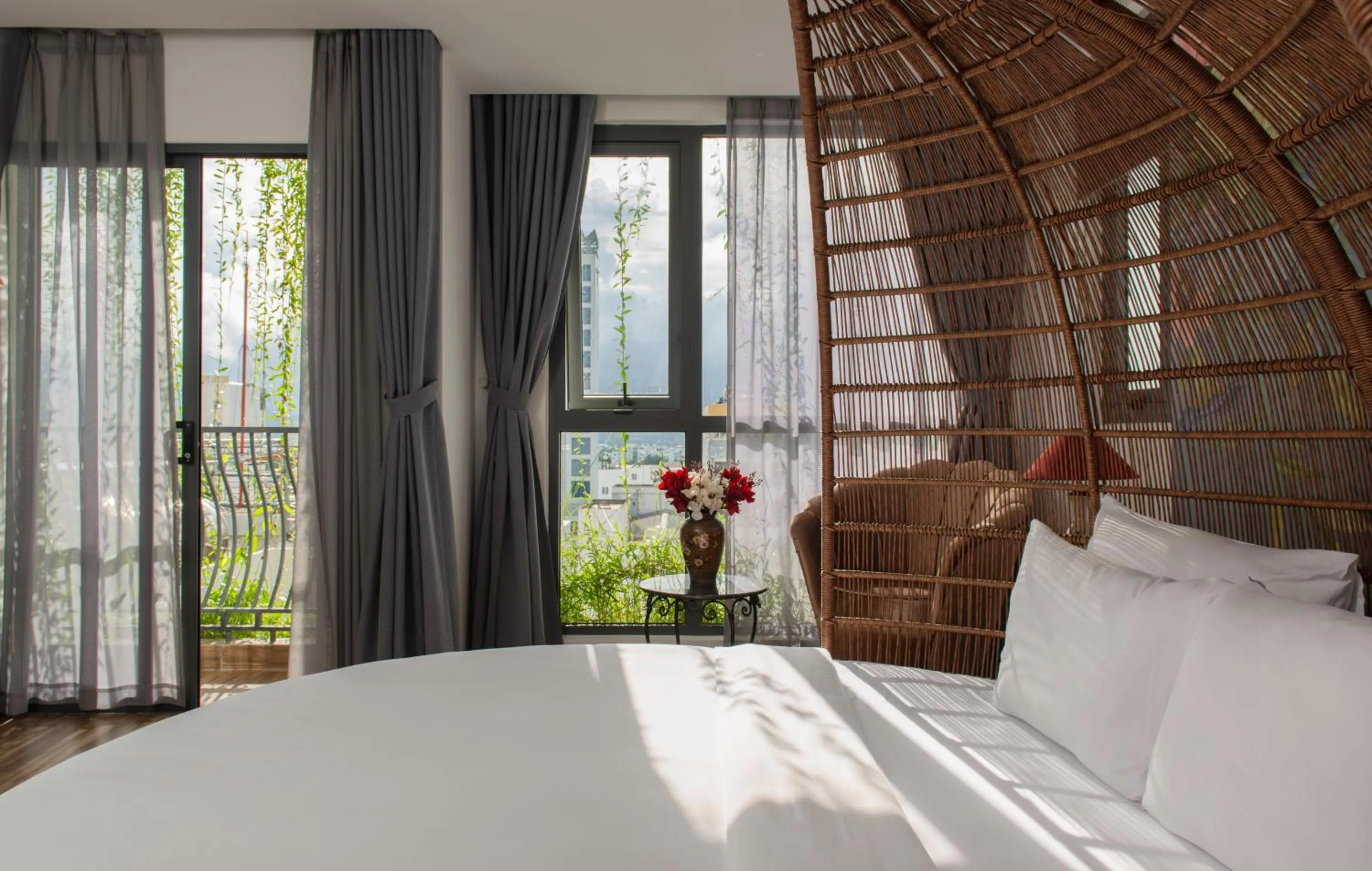 Bed in Aaron Boutique Hotel