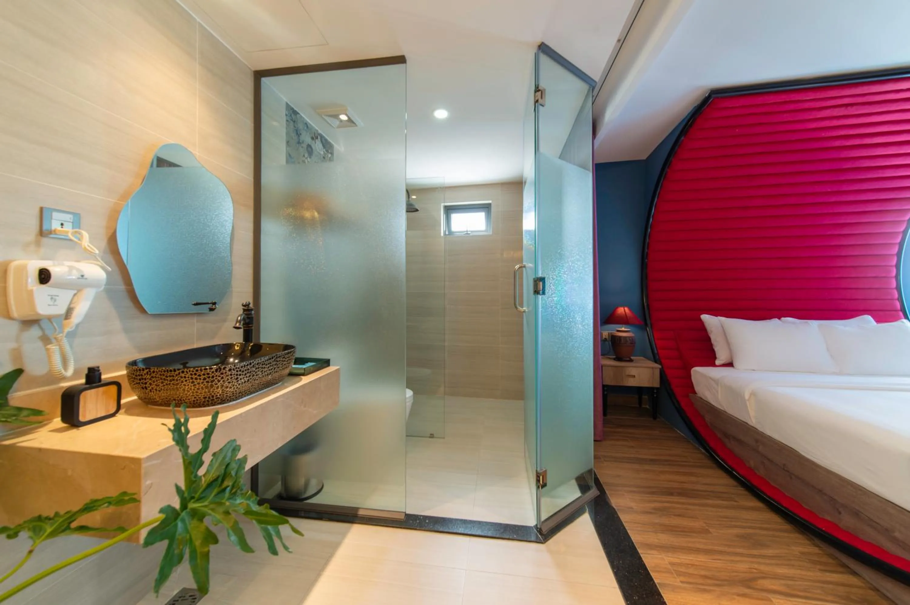 Shower, Bed in Aaron Boutique Hotel