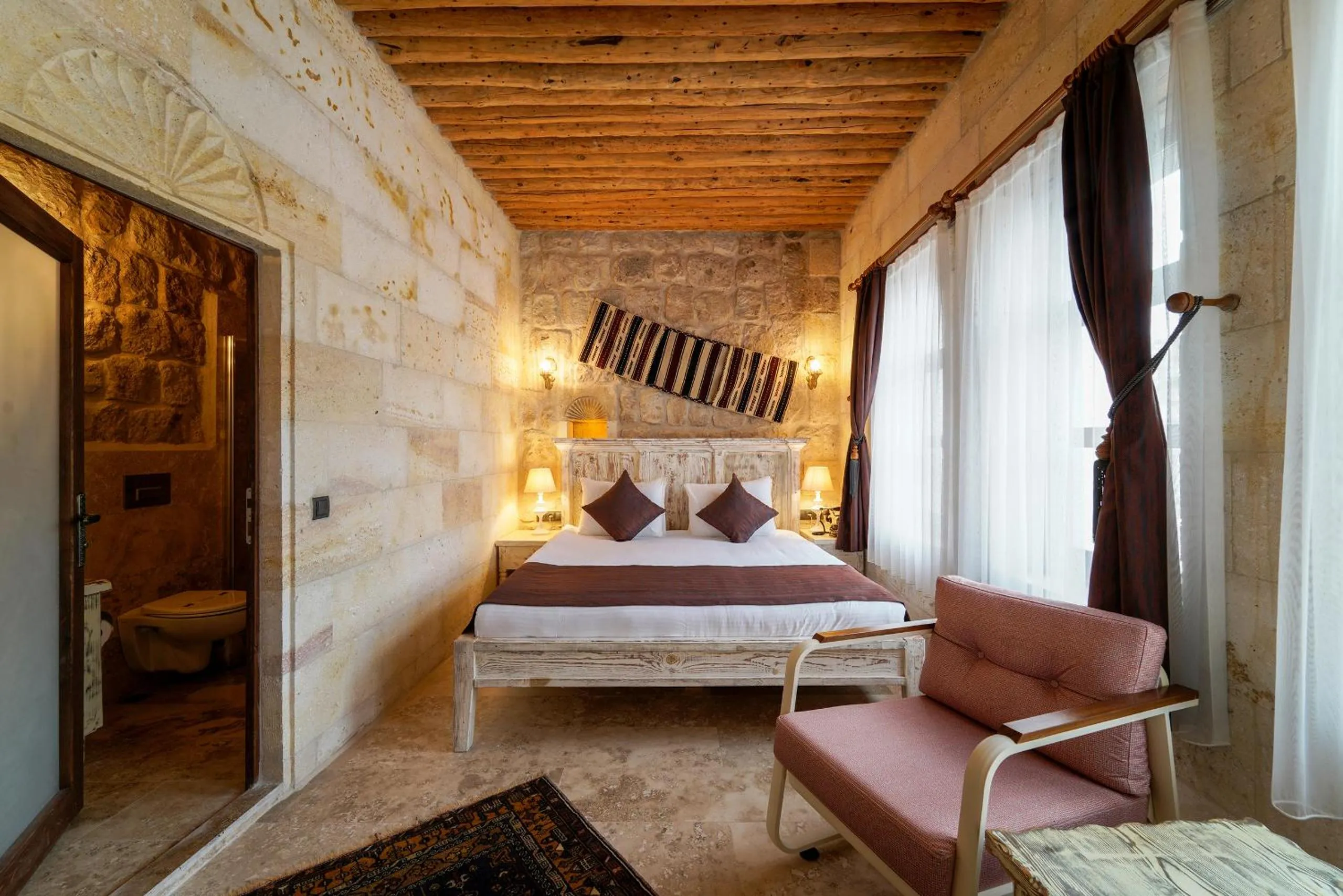 Bed in Doctor's Cave Cappadocia