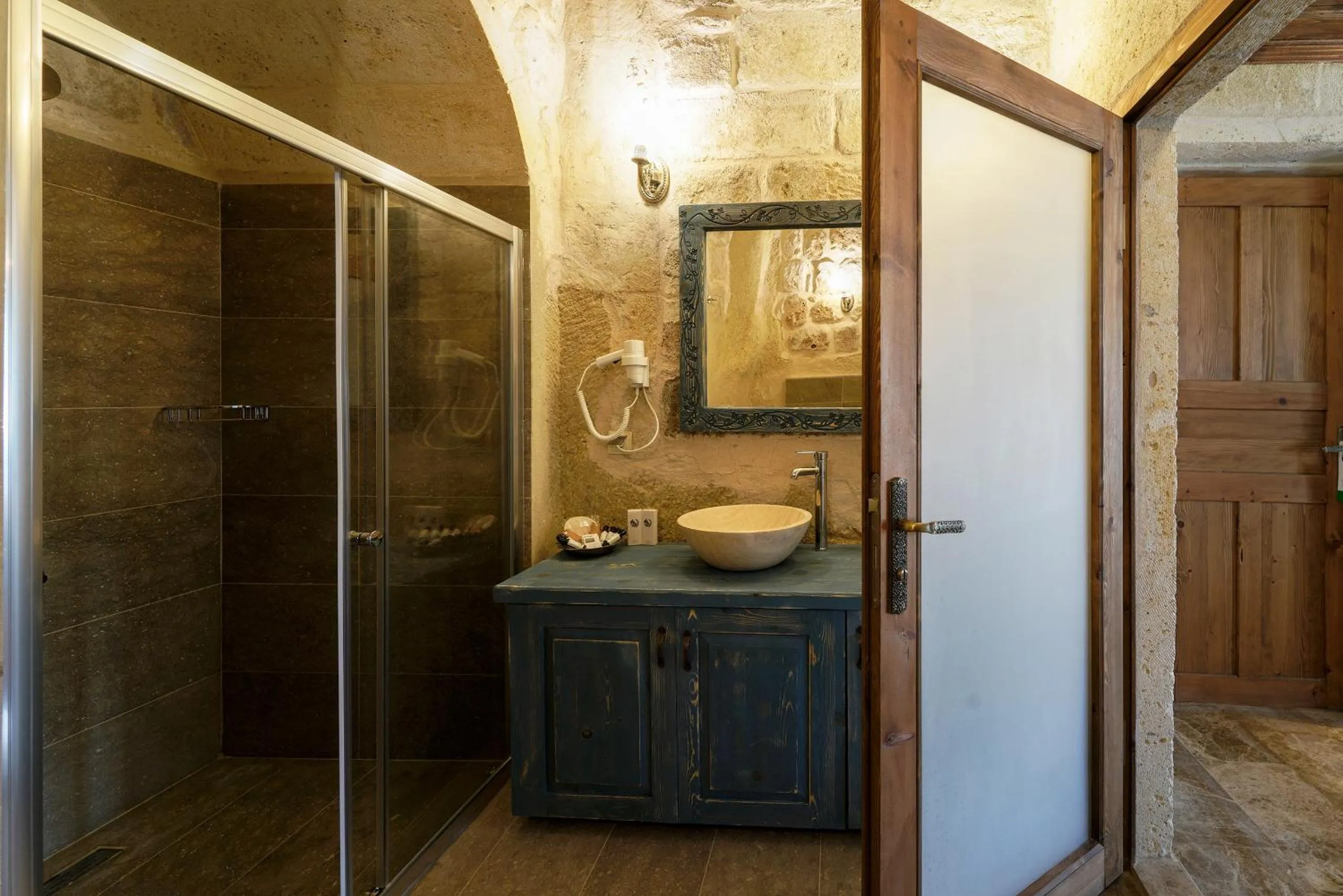Shower in Doctor's Cave Cappadocia