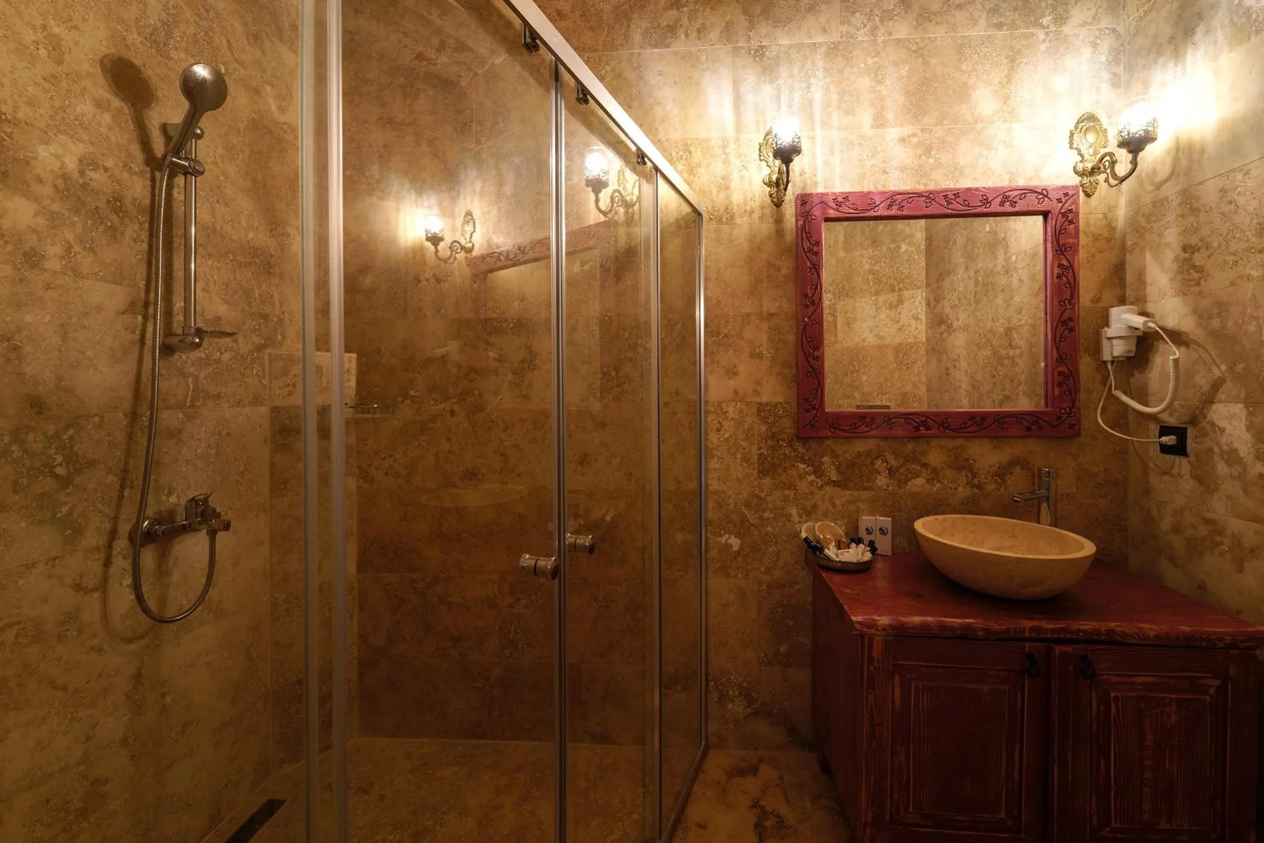 Shower in Doctor's Cave Cappadocia