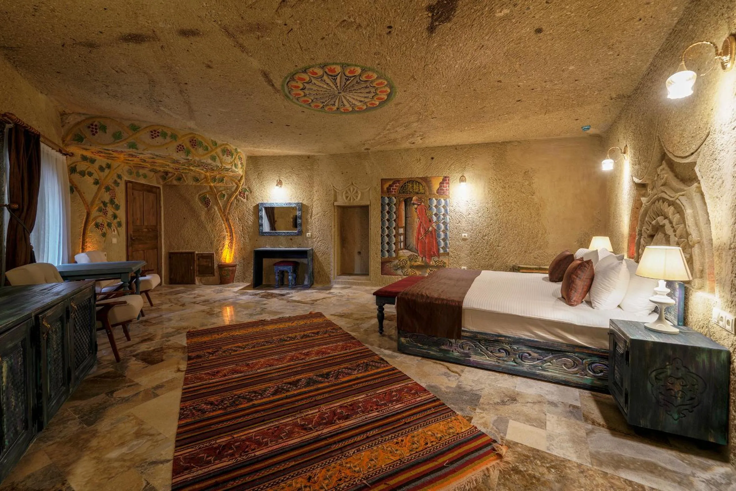 Bed in Doctor's Cave Cappadocia