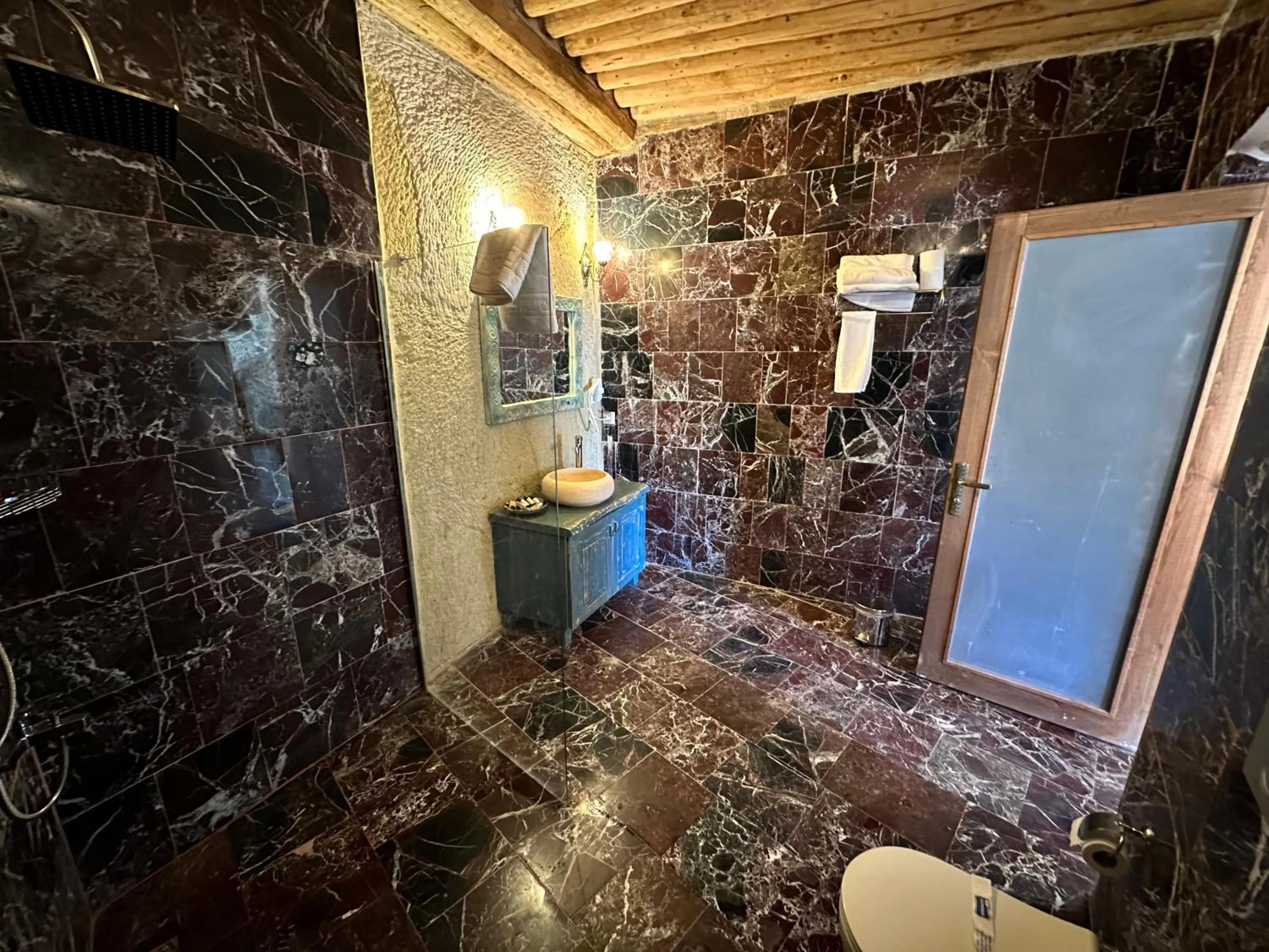 Shower in Doctor's Cave Cappadocia