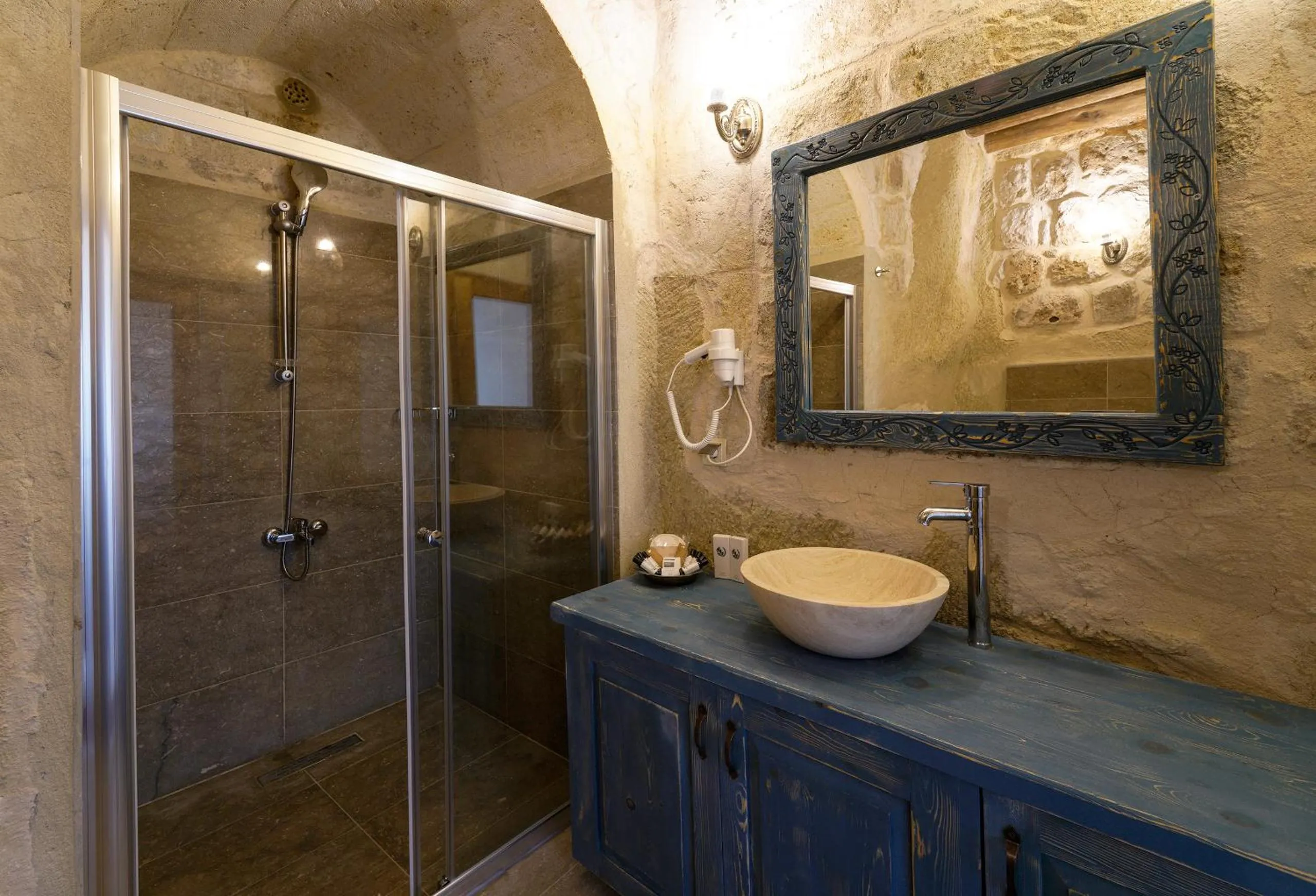 Shower in Doctor's Cave Cappadocia