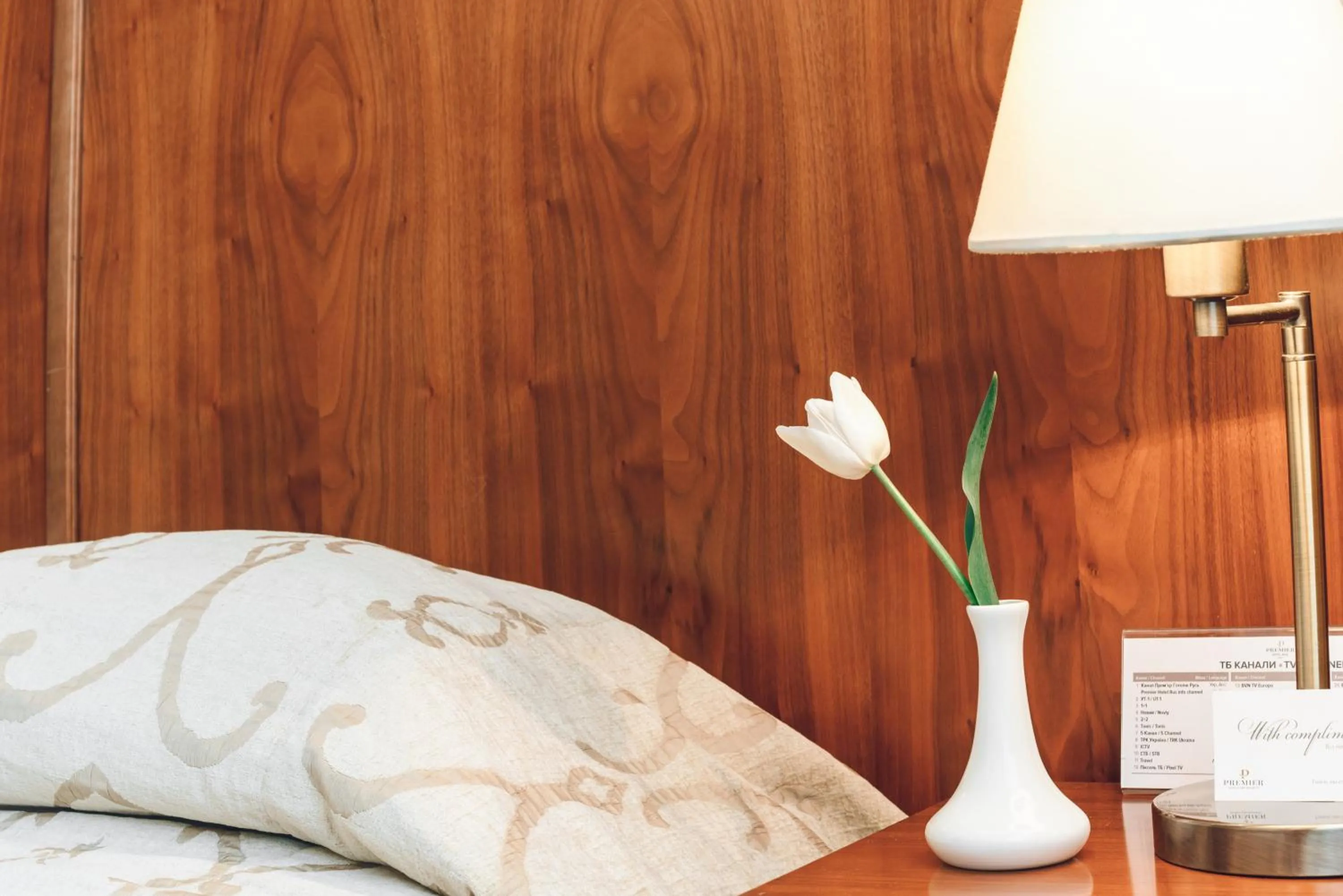 Decorative detail, Bed in Premier Hotel Rus