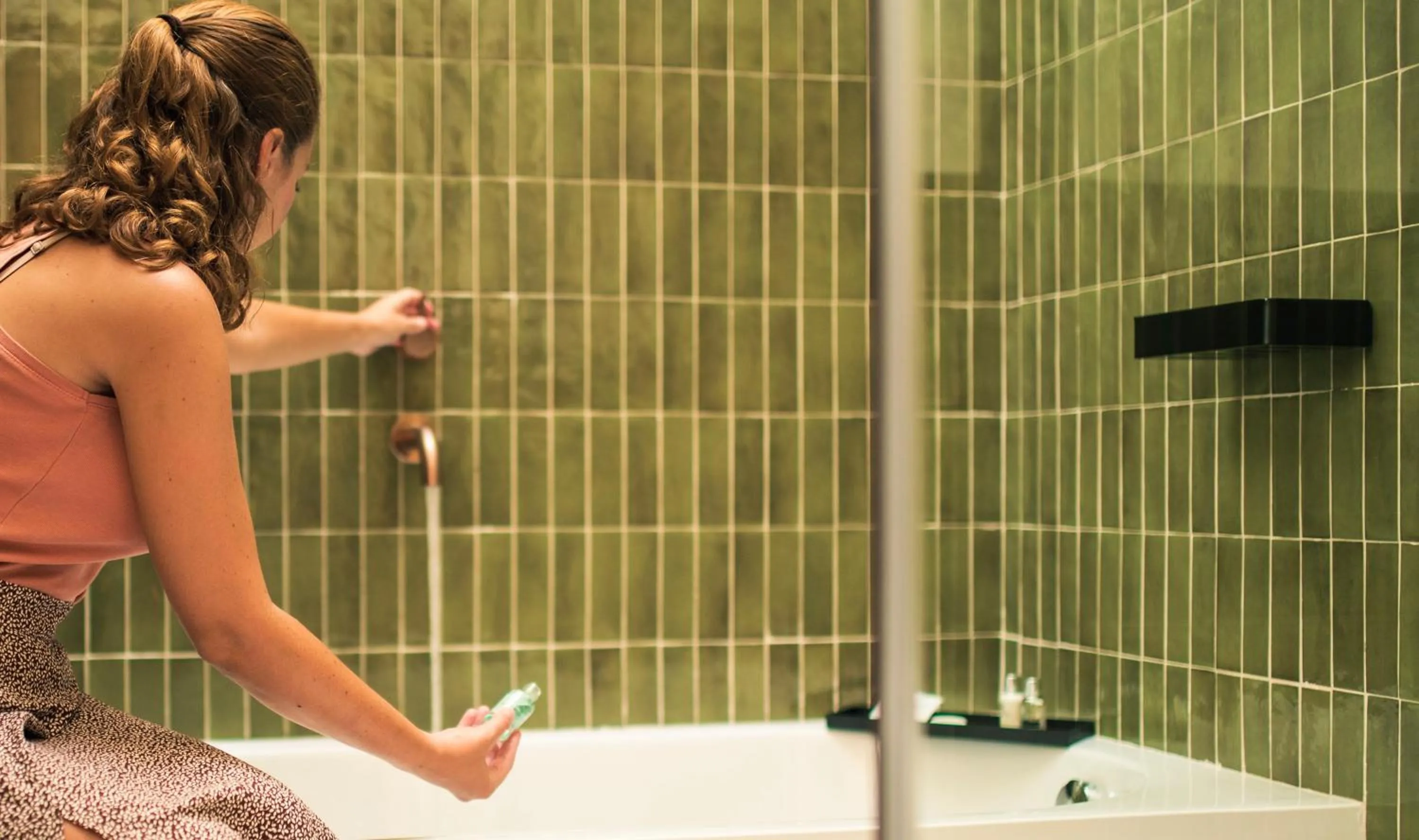 Shower in Legado Magdalena Hotel