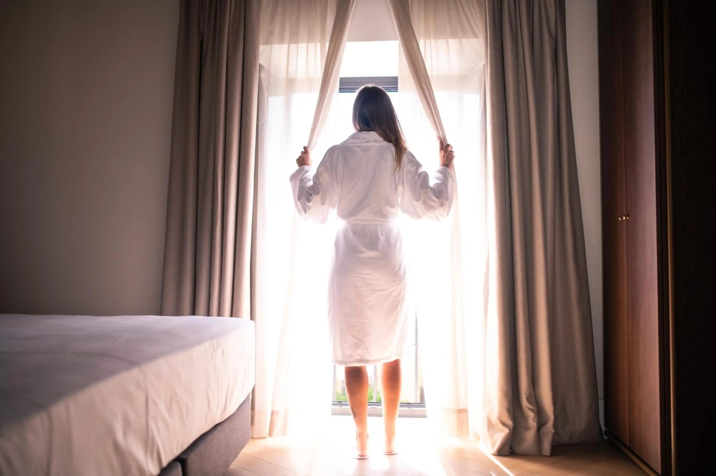 Balcony/Terrace, Bed in Legado Magdalena Hotel