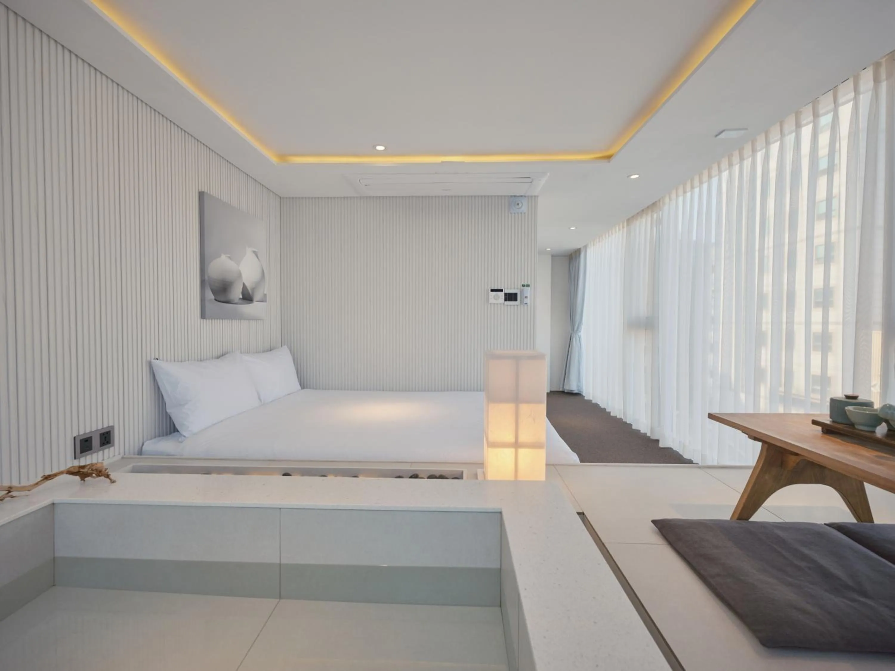 Bed in The Leap Seoul Sadang