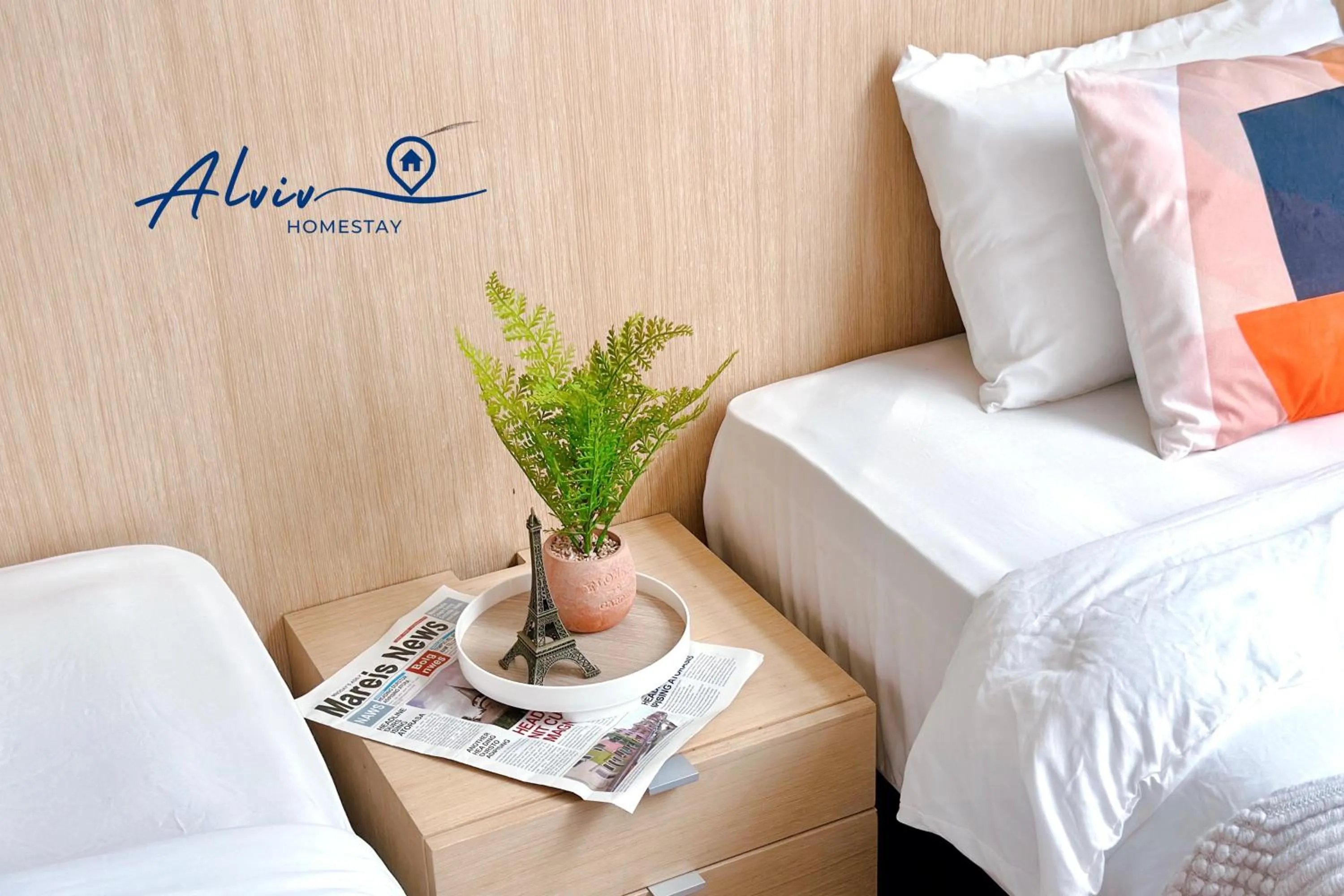 Bed in Alviv 99 Suites I Family Suite I 4-7 pax I 5minsMelakaCruise I JonkerSt